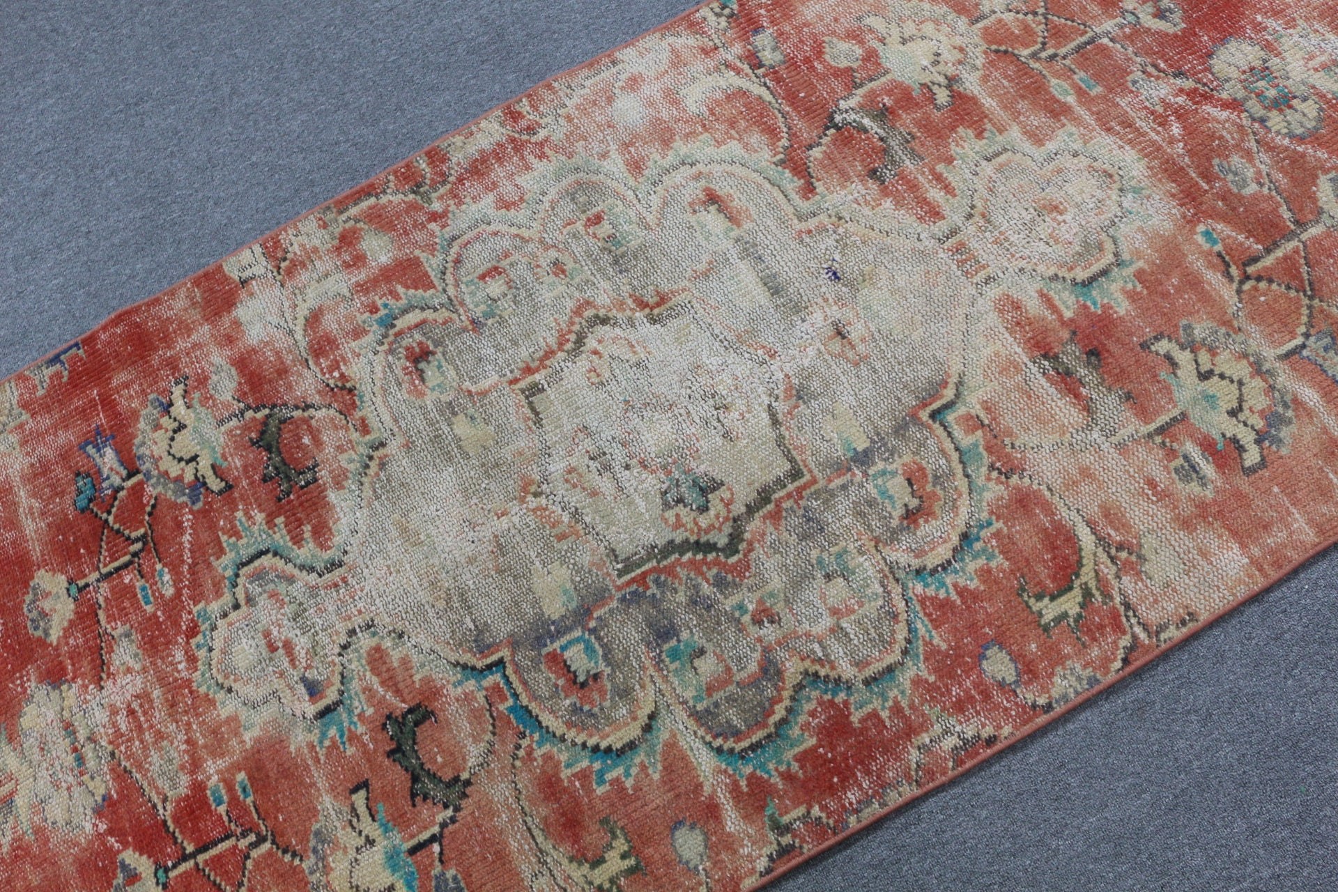 Kırmızı Oryantal Halılar, Fas Halıları, Vintage Halılar, 3,1x7,4 ft Vurgulu Halılar, Çocuk Odası Halısı, Mutfak Halıları, Mutfak Halısı, Yün Halılar, Türk Halısı