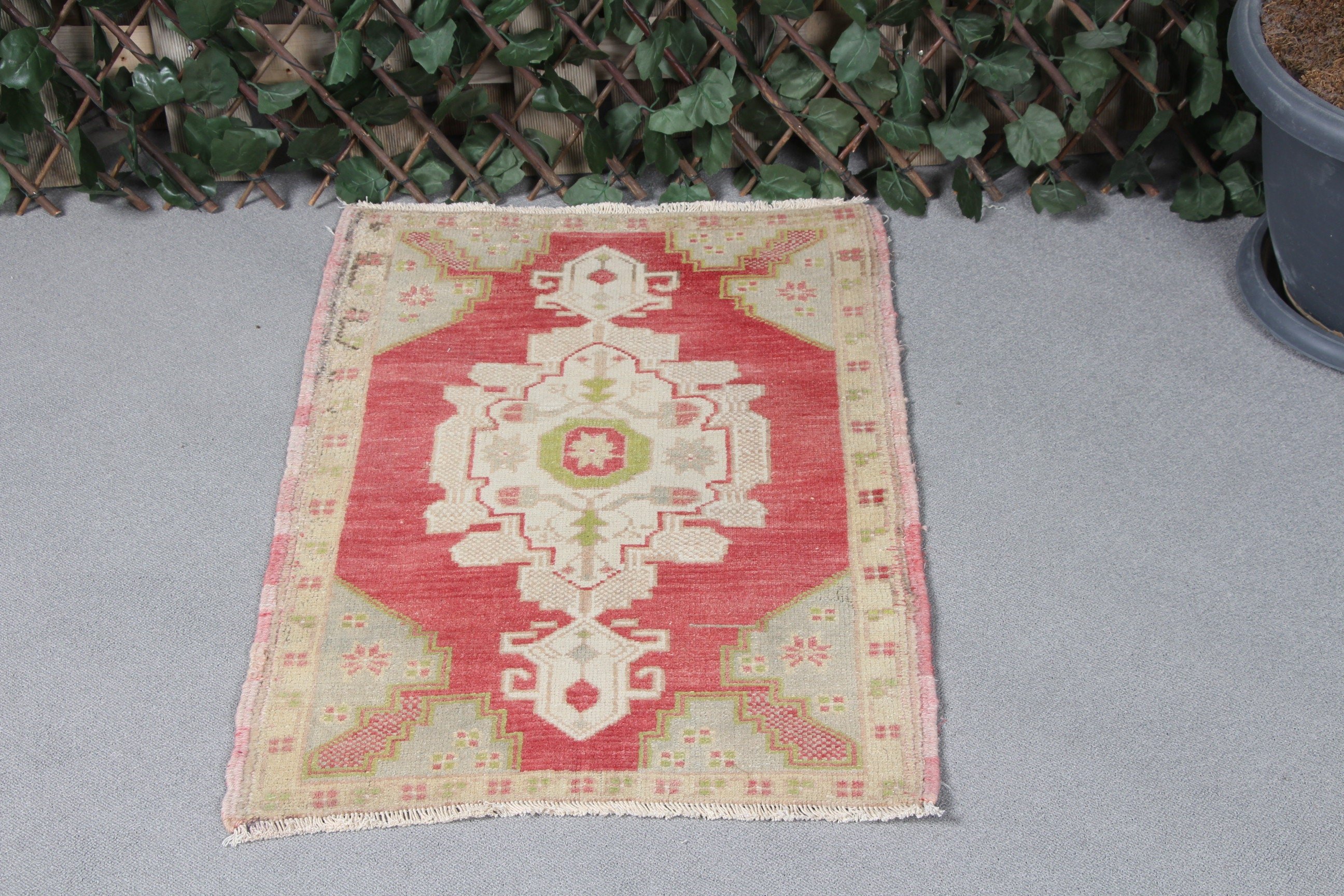 Bedroom Rugs, Red Antique Rugs, Rugs for Bedroom, Kitchen Rugs, 1.9x2.7 ft Small Rug, Cute Rugs, Vintage Rugs, Turkish Rugs