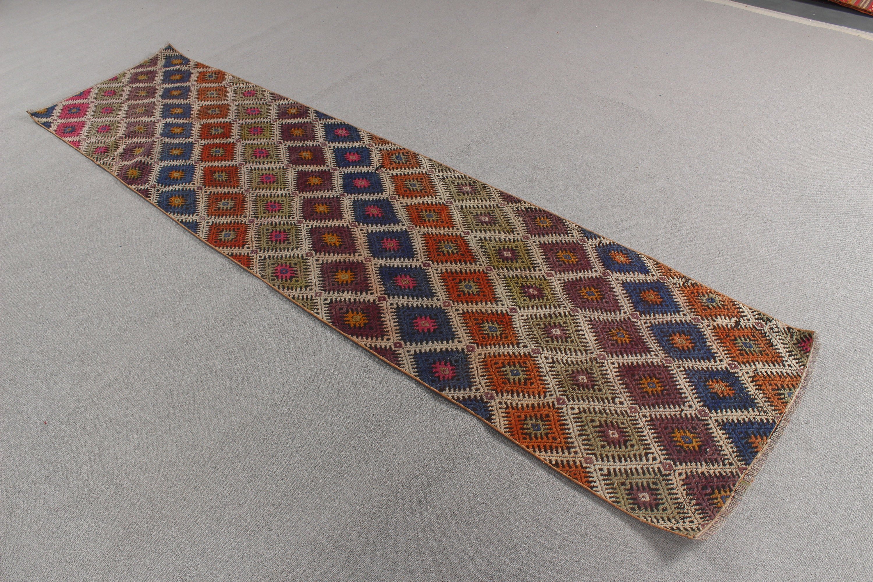 Turuncu Oushak Halıları, Beni Ourain Yolluk Halısı, Kilim, Yatak Odası Halısı, Türk Halısı, Merdiven Halıları, Yün Halılar, 2.1x8.7 ft Koşucu Halısı, Vintage Halı