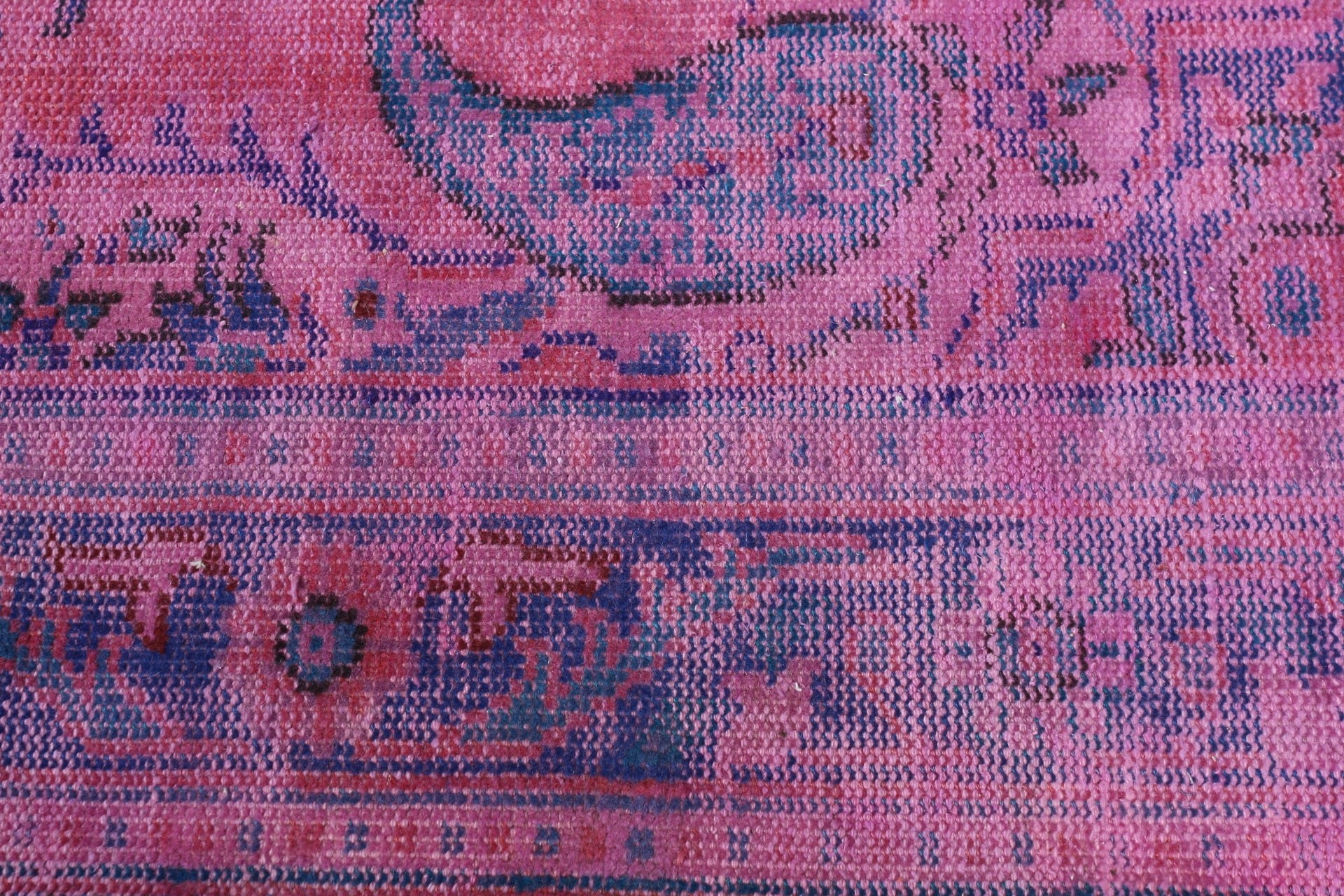 Fas Halıları, Pembe Yün Halılar, Vintage Halı, Araba Paspas Halıları, Göçebe Halıları, Türk Halıları, Duvara Asılı Halı, Mutfak Halıları, 1,6x3,3 ft Küçük Halılar