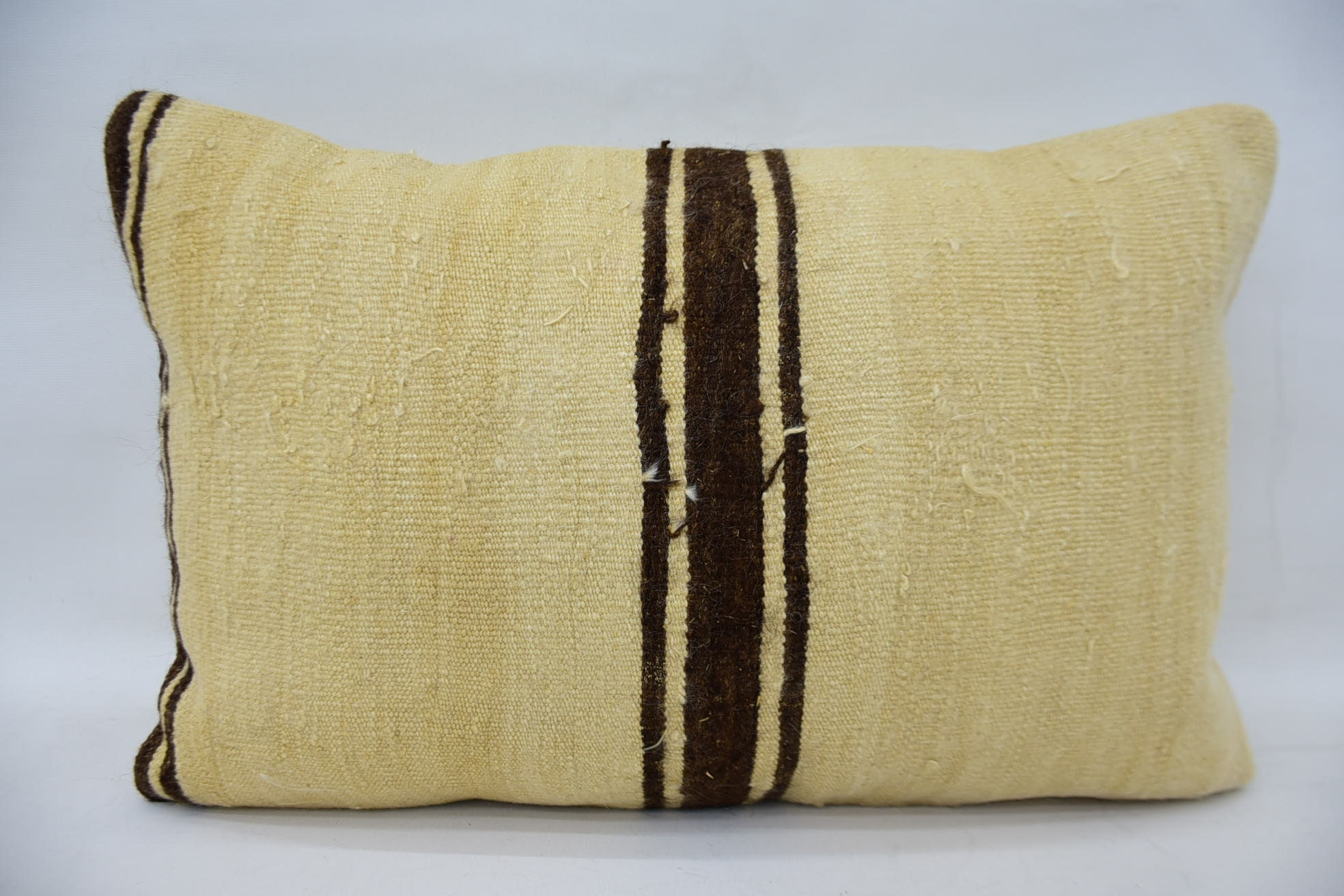 Throw Kilim Pillow, Yoga Cushion Case, Vintage Pillow, Wholesale Cushion, Luxury Pillow Sham, 16"x24" Beige Pillow, Kilim Cushion Sham