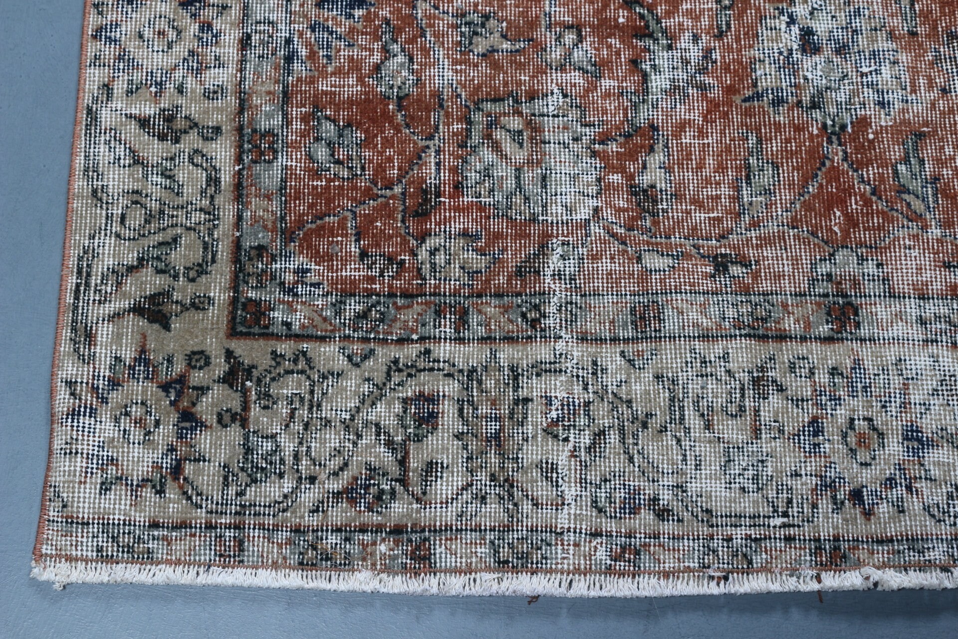 Türk Halısı, 4.5x8.8 ft Alan Halısı, Ev Dekorasyonu Halıları, Kırmızı Yatak Odası Halısı, Zemin Halıları, İç Mekan Halısı, Vintage Halılar, Mutfak Halıları