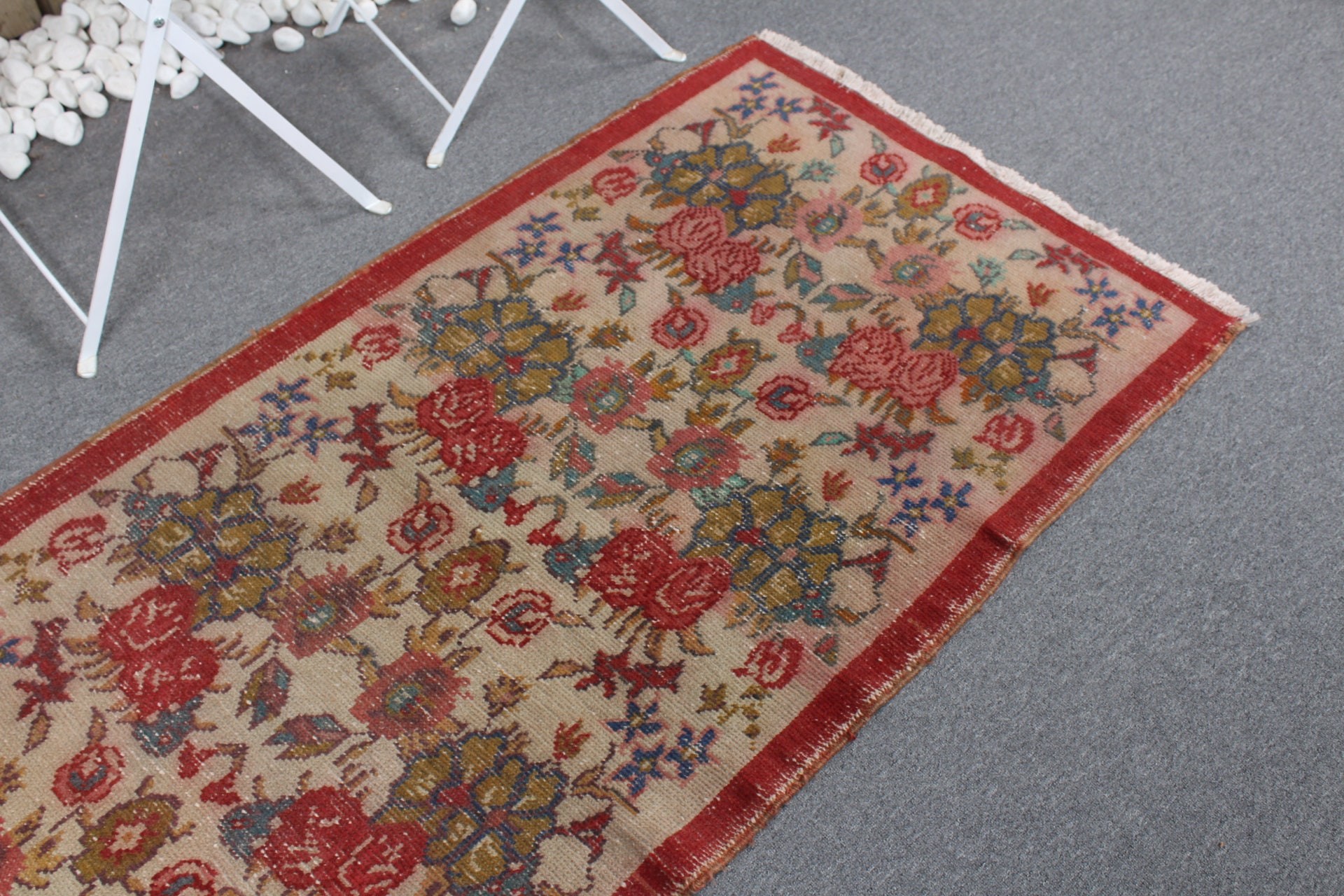 Home Decor Rug, Anatolian Rug, Nursery Rug, Turkish Rug, Rugs for Entry, Vintage Rugs, Entry Rug, 2.9x6.2 ft Accent Rug, Beige Floor Rug