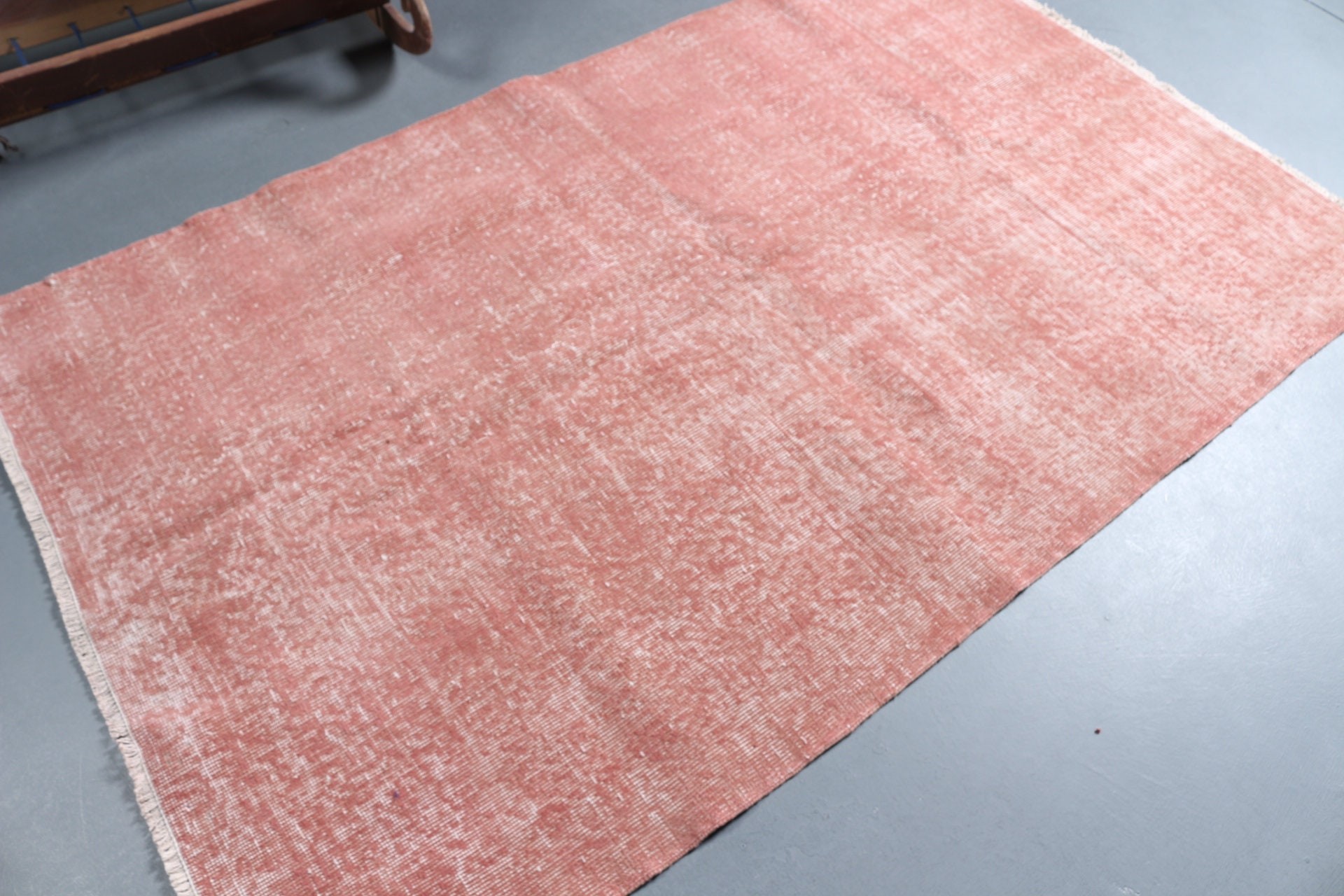 Tribal Rug, Dining Room Rug, Vintage Rug, Home Decor Rug, Turkish Rug, Kitchen Rug, Pink Antique Rug, Floor Rug, 4.1x6.9 ft Area Rugs