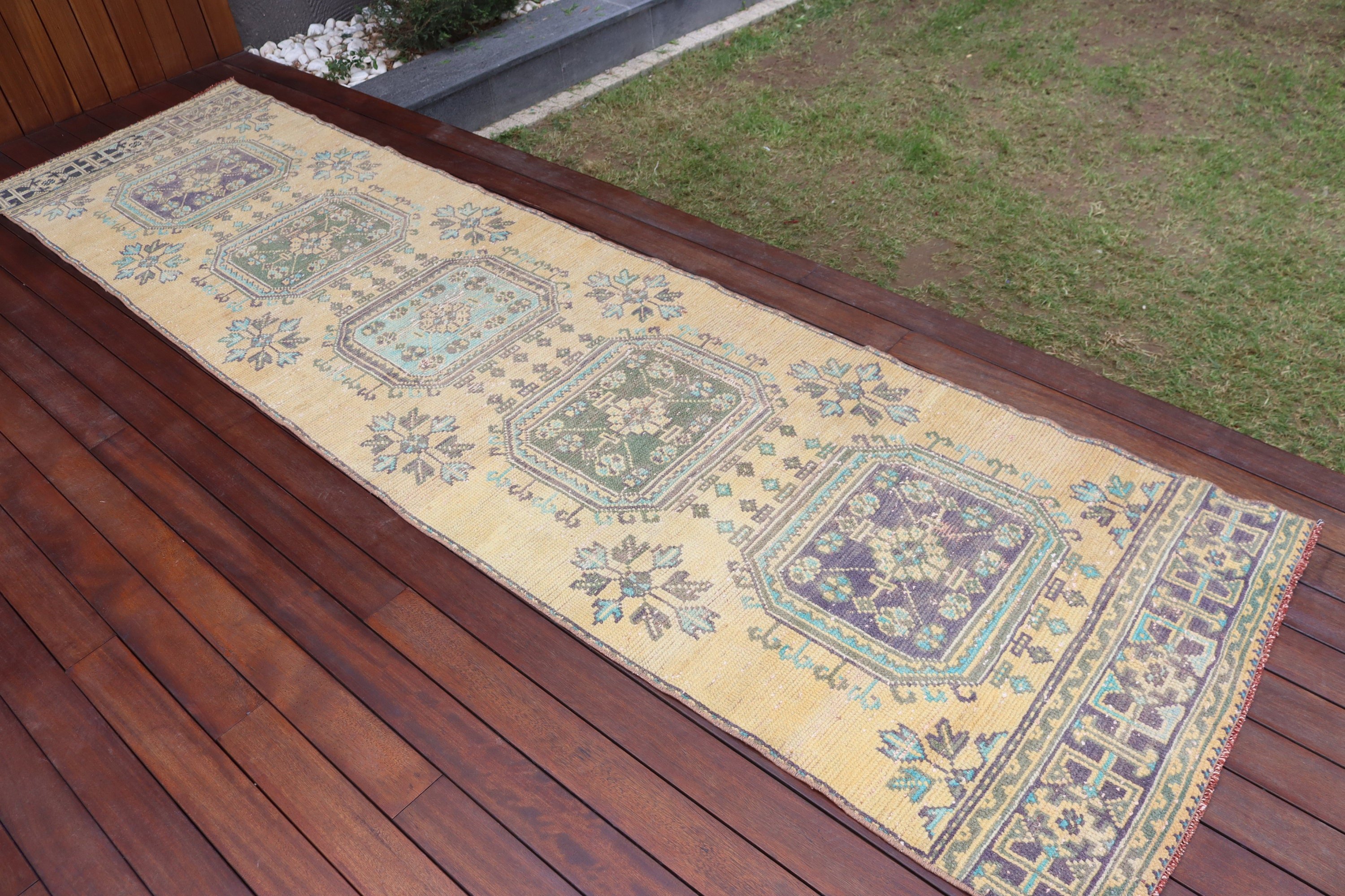 Koridor Halısı, Sarı Soğuk Halı, Nötr Halılar, 2,7x10,6 ft Runner Halıları, Vintage Halı, Yatak Odası Halıları, Türk Halıları, Uzun Yolluk Halıları, Dış Mekan Halısı