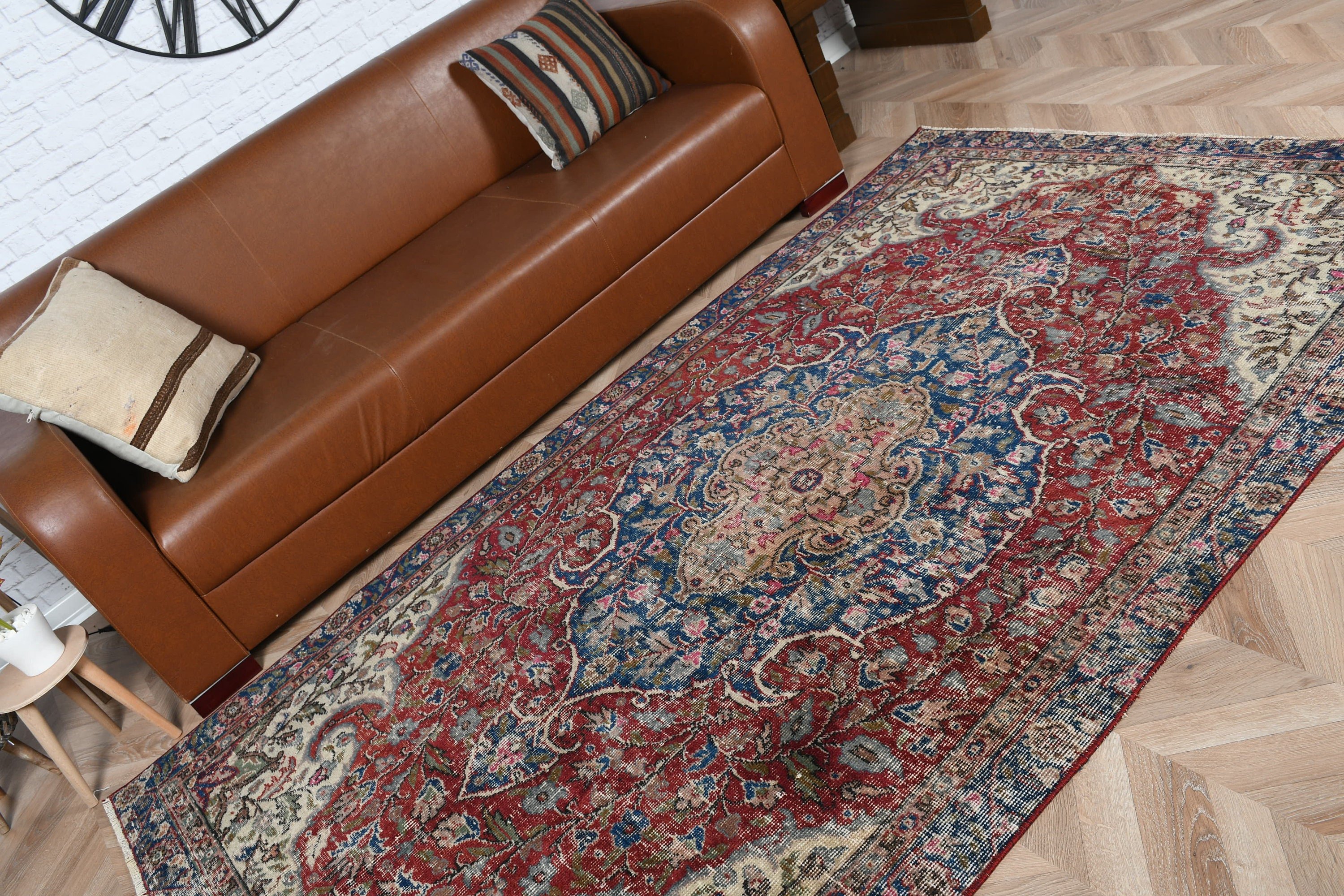 Anatolian Rug, Living Room Rugs, Flatweave Rug, Red  4.8x8.2 ft Area Rug, Nursery Rugs, Vintage Rug, Kitchen Rug, Turkish Rug