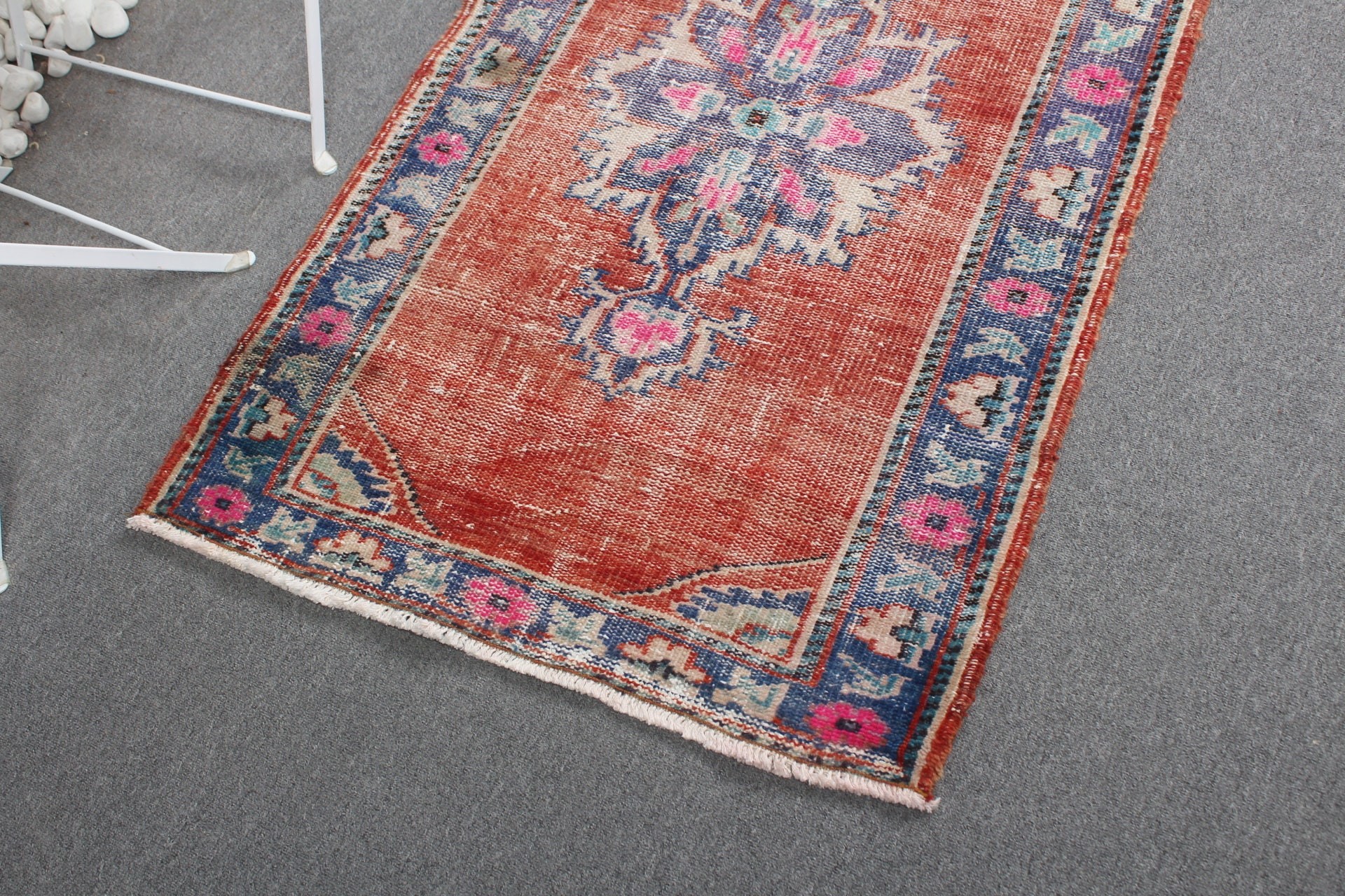 Bedroom Rug, Cool Rug, Red Moroccan Rug, Bathroom Rugs, Turkish Rug, Rugs for Bath, Kitchen Rugs, Vintage Rugs, 2.7x4.3 ft Small Rug