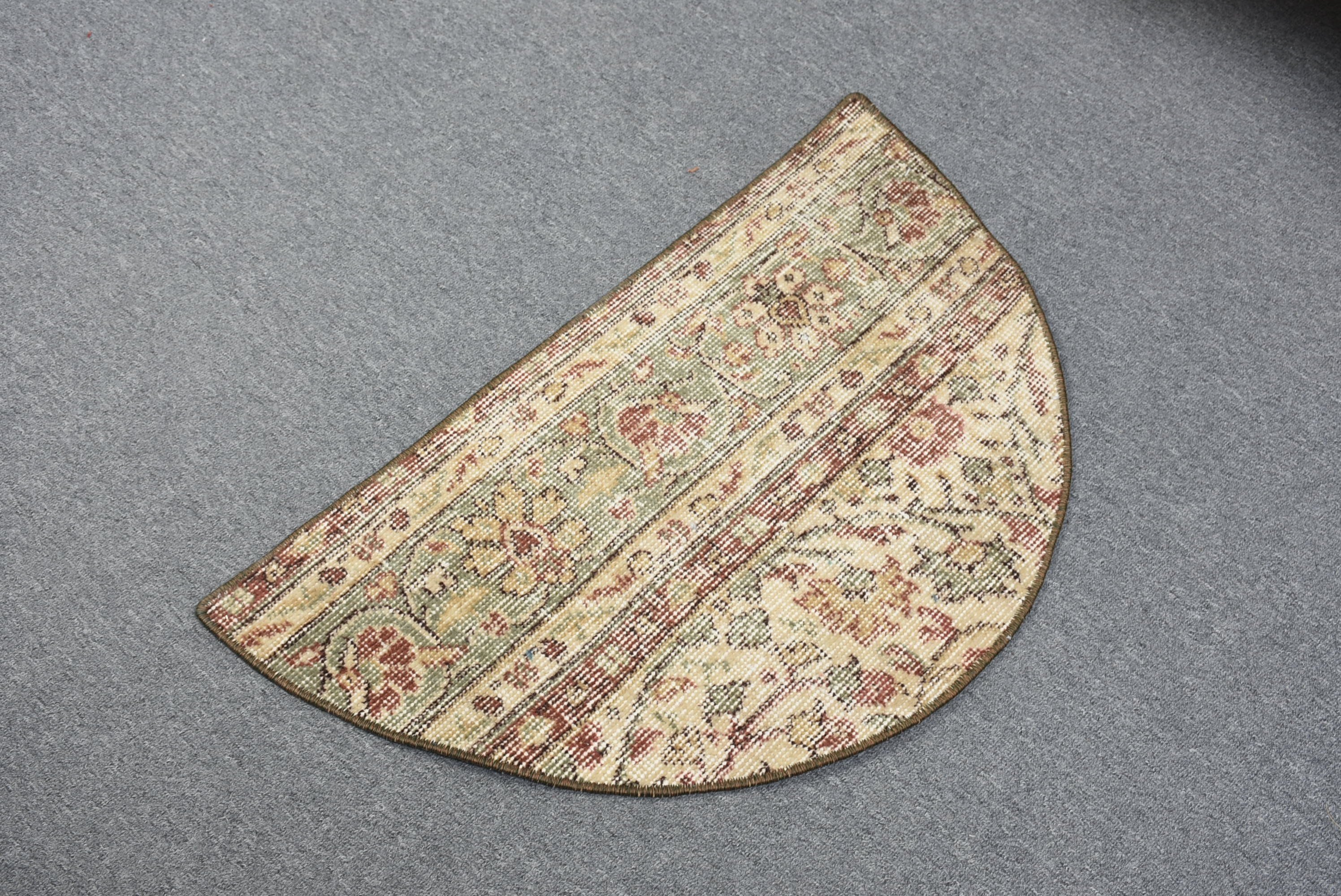 Turkish Rug, Car Mat Rug, Door Mat Rugs, Anatolian Rugs, Vintage Rug, Pale Rugs, 2.5x1.5 ft Small Rugs, Beige Moroccan Rug, Moroccan Rugs