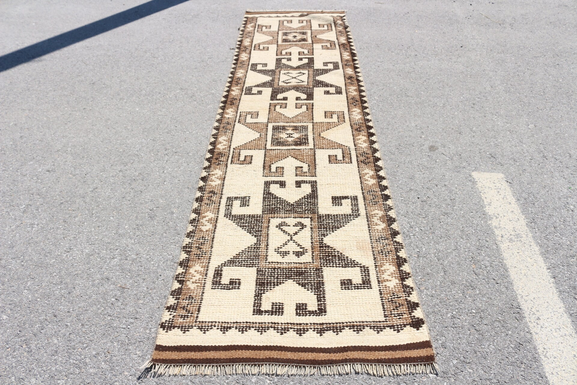 2.7x10.5 ft Runner Rug, Stair Rugs, Dorm Rug, Vintage Rugs, Moroccan Rugs, Brown Oriental Rugs, Turkish Rug, Bedroom Rug, Kitchen Rug