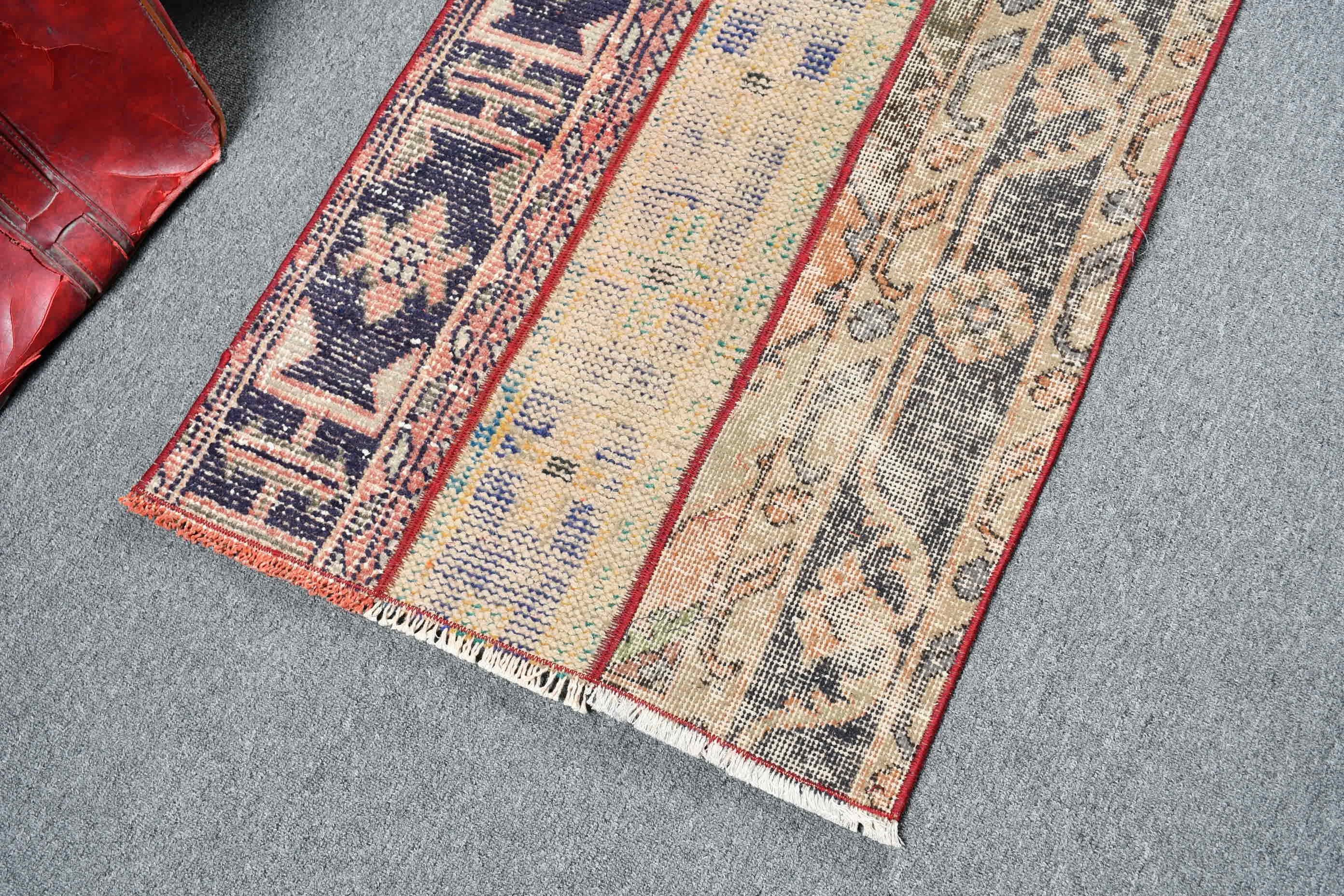 Eski Halı, Vintage Halı, Kahverengi Havalı Halı, 2,1x2,8 ft Küçük Halı, Çocuk Halısı, Araba Paspası Halıları, Mutfak Halıları, Oushak Halısı, Türk Halısı, Havalı Halılar