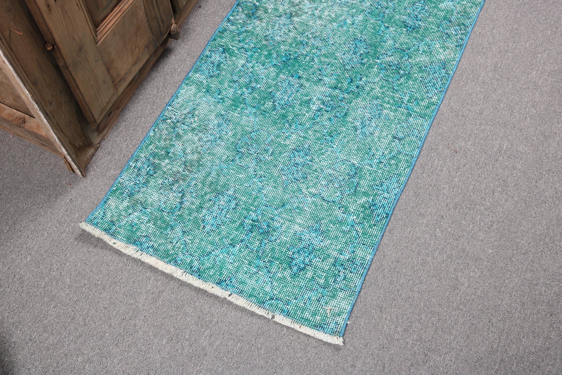 Rugs for Car Mat, Handwoven Rug, Green Statement Rugs, 2x3.7 ft Small Rug, Kitchen Rugs, Vintage Rugs, Turkish Rug, Small Vintage Rug