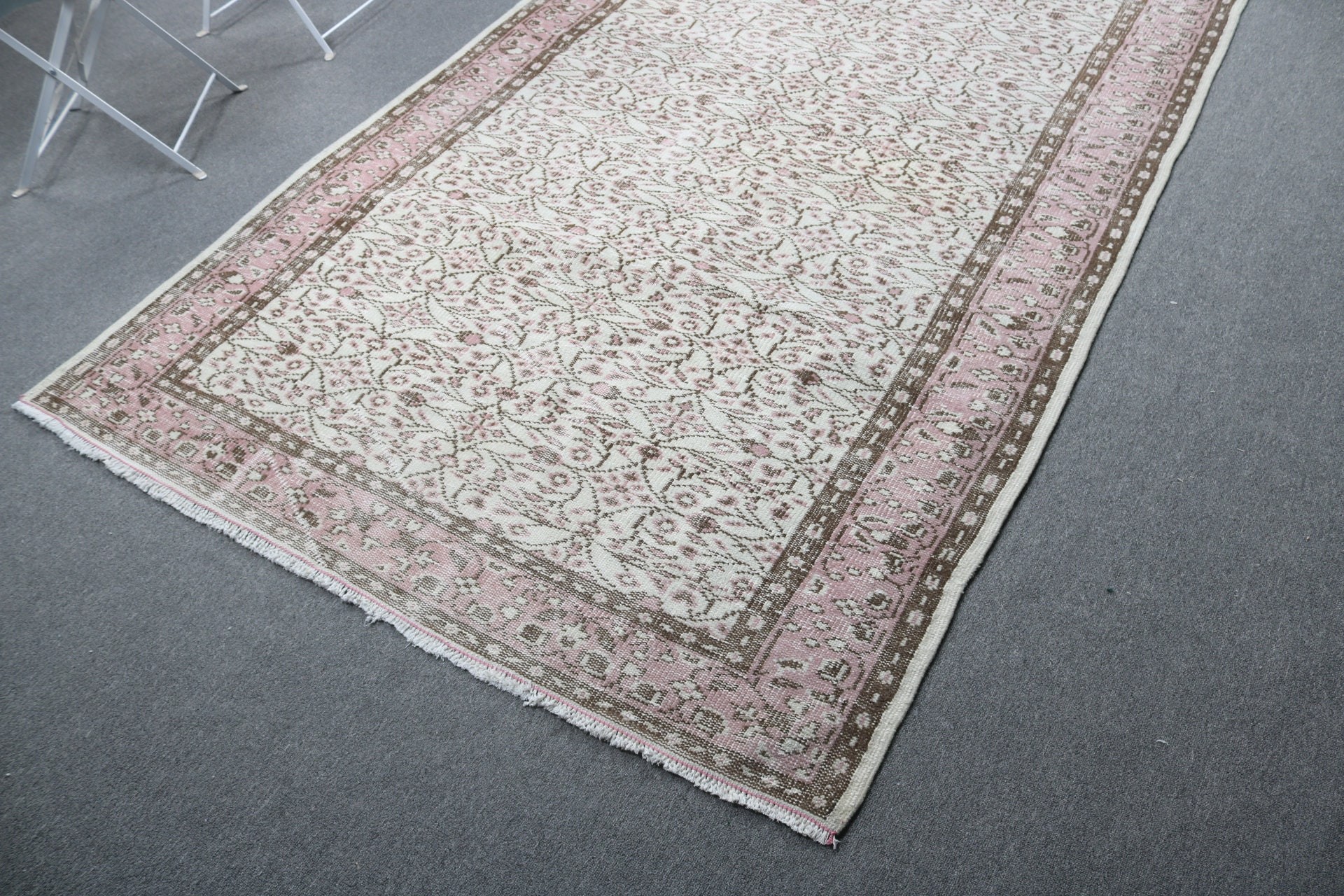 Dining Room Rugs, Floor Rug, 5.2x9.1 ft Large Rug, Vintage Rugs, Oriental Rugs, Turkish Rugs, Beige Cool Rug, Large Boho Rug