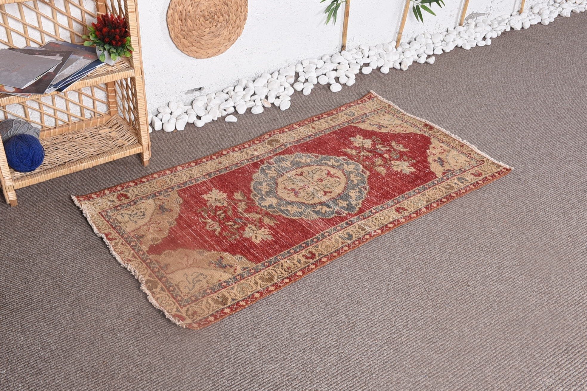 Kitchen Rugs, Floor Rugs, Vintage Rug, Home Decor Rugs, 2.5x4.6 ft Small Rug, Car Mat Rug, Turkish Rug, Bath Mat Cute Rug, Rugs for Kitchen