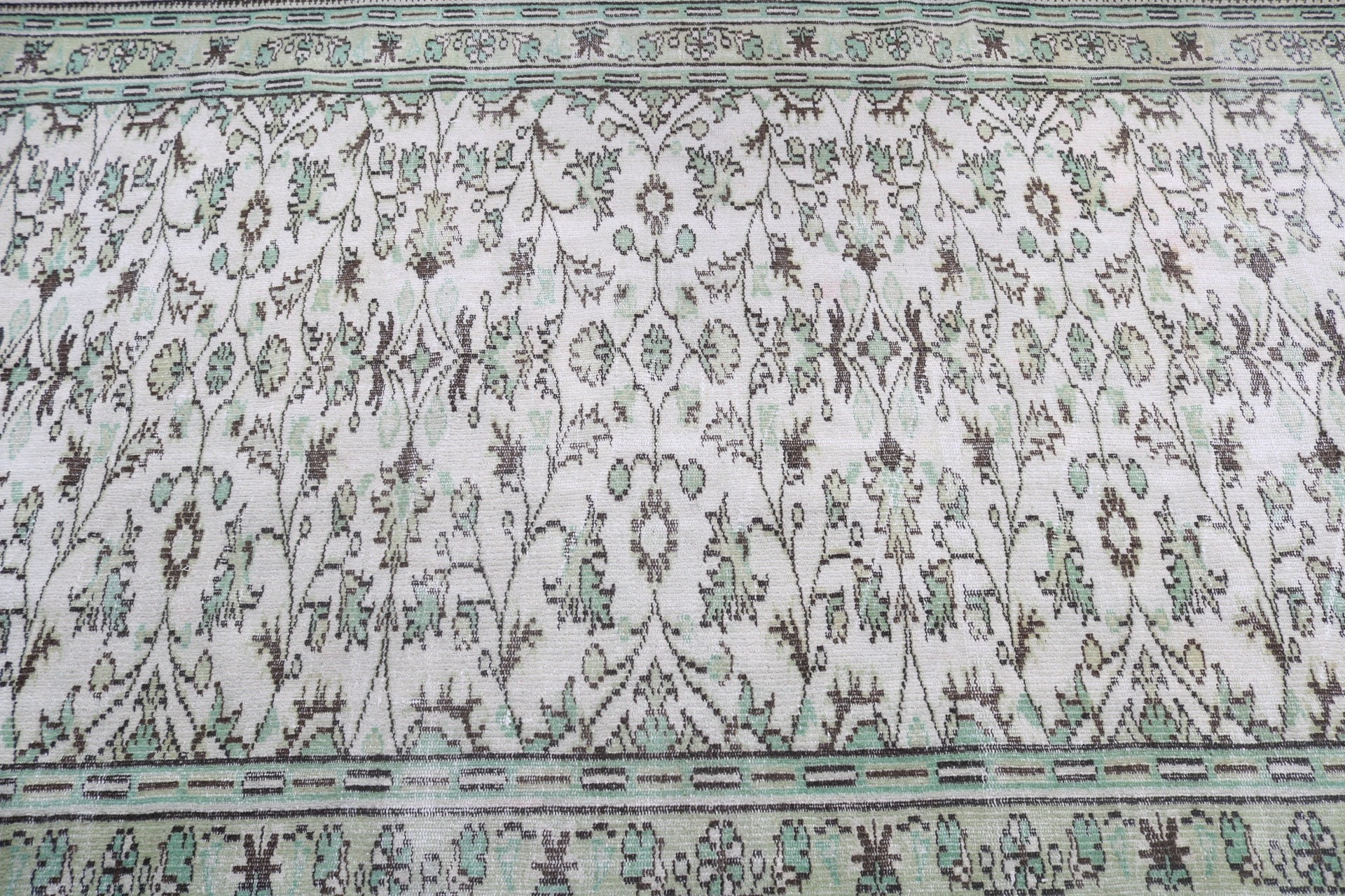 Düz Dokuma Halı, Büyük Boho Halıları, Türk Halıları, Yatak Odası Halıları, Bej Geometrik Halı, 5.2x8.1 ft Büyük Halılar, Anadolu Halısı, Vintage Halılar