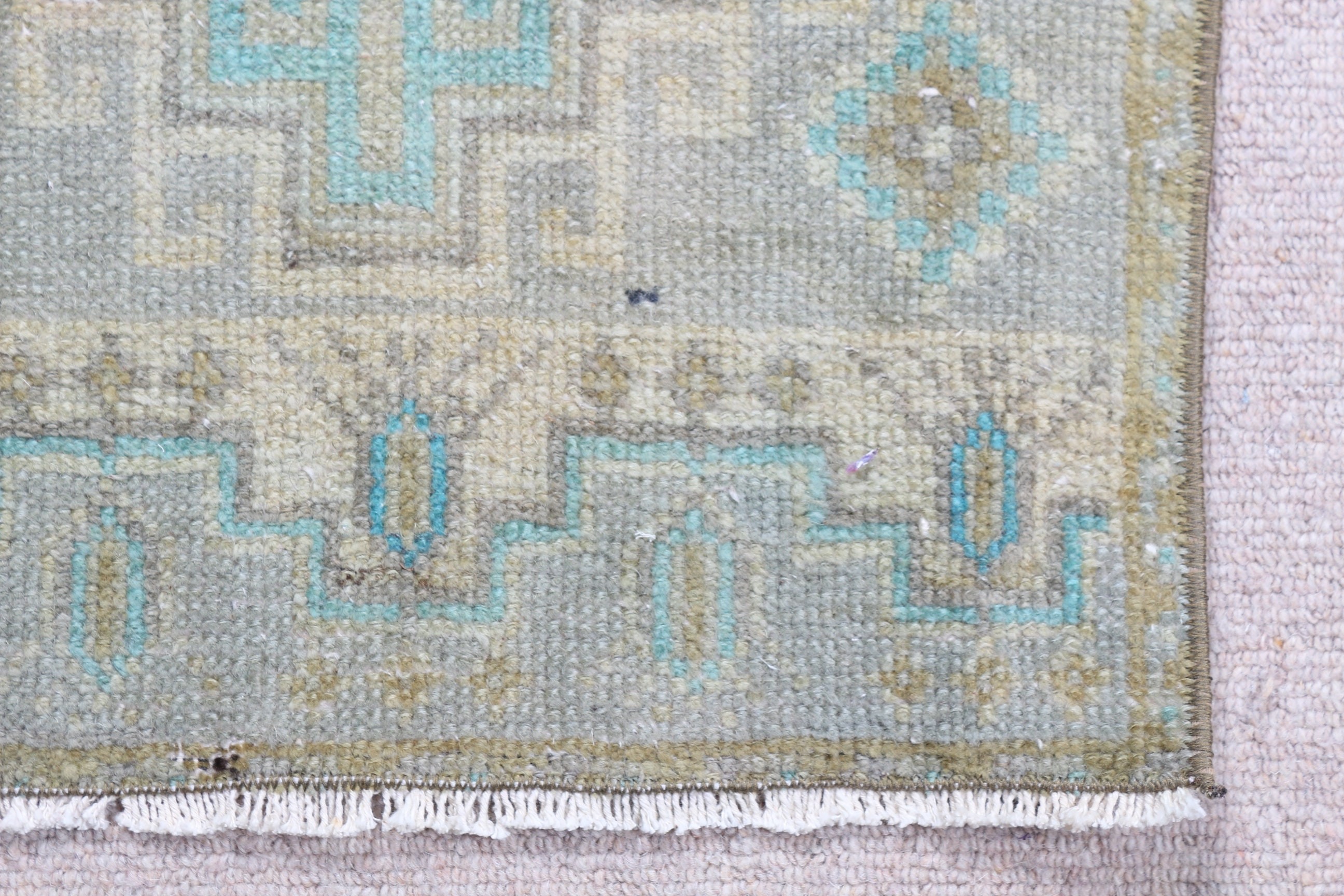 Wool Rug, Vintage Rug, Home Decor Rug, Turkey Rug, Bedroom Rug, Wall Hanging Rugs, Turkish Rug, 1.4x3.4 ft Small Rug, Beige Home Decor Rug