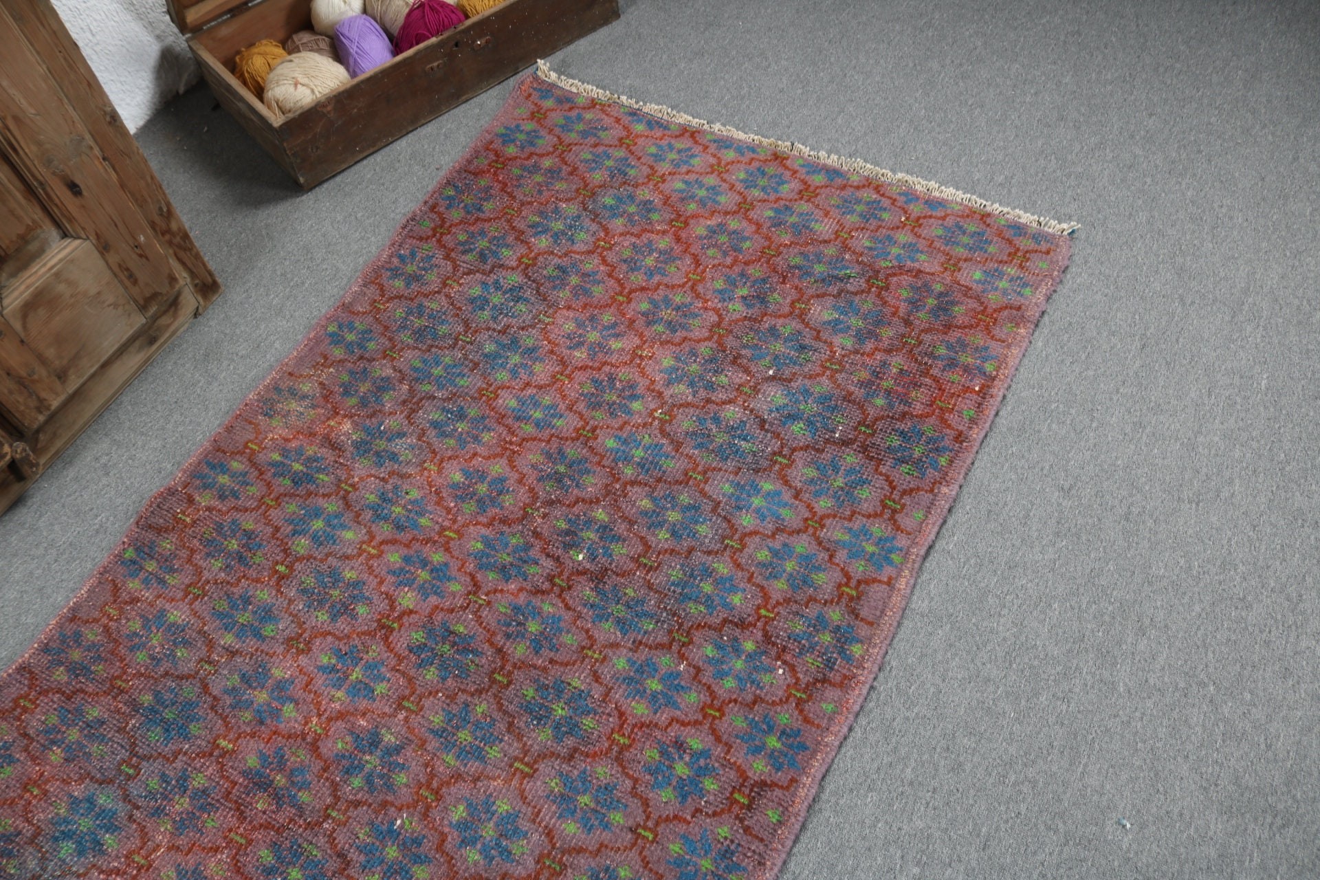 Vintage Rugs, Turkish Rug, Artistic Rugs, Entry Rugs, Cool Rugs, 3.3x6.3 ft Accent Rug, Nursery Rug, Statement Rugs, Purple Bedroom Rugs