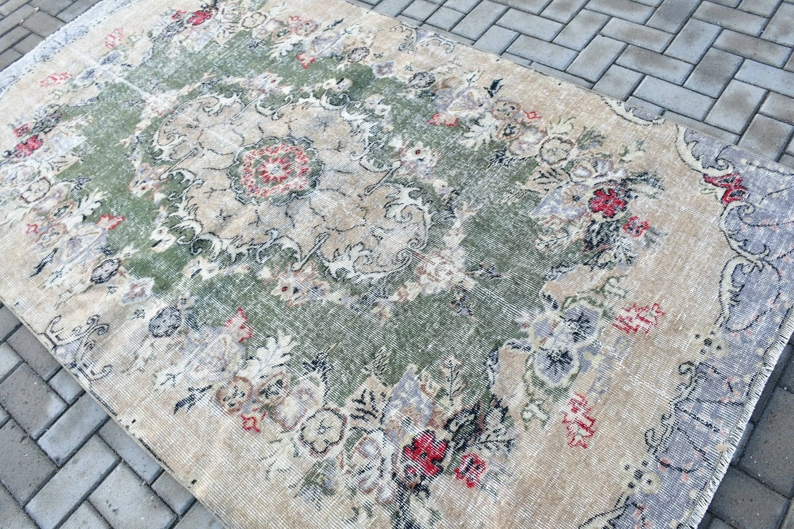 Beige  4.9x8.4 ft Large Rug, Living Room Rug, Antique Rugs, Turkish Rug, Dining Room Rugs, Vintage Rugs, Old Rug