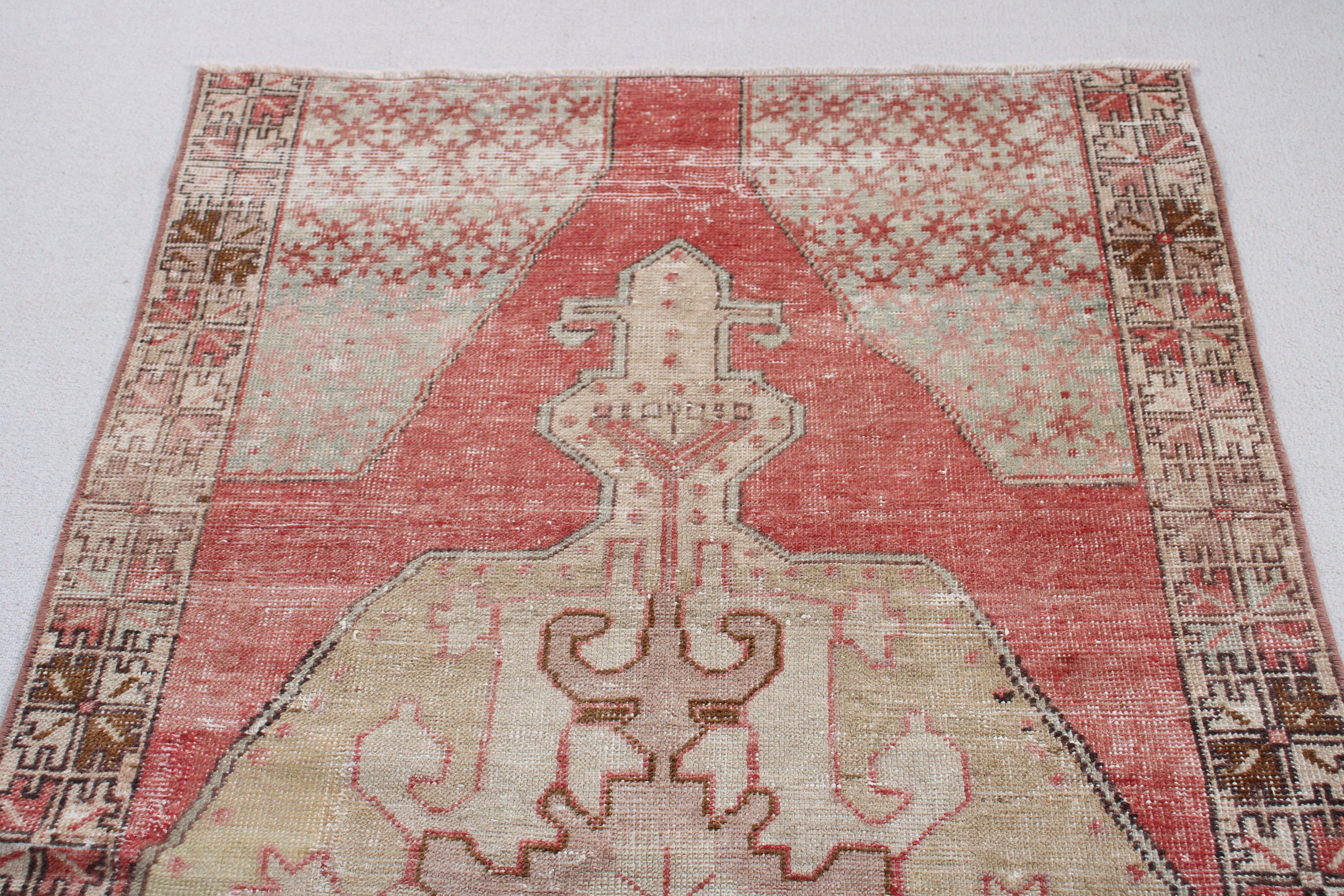 Red Anatolian Rugs, Nursery Rugs, Oushak Rugs, Turkish Rugs, Vintage Rugs, Neutral Rugs, Modern Rug, Decorative Rugs, 3.7x6.2 ft Accent Rug