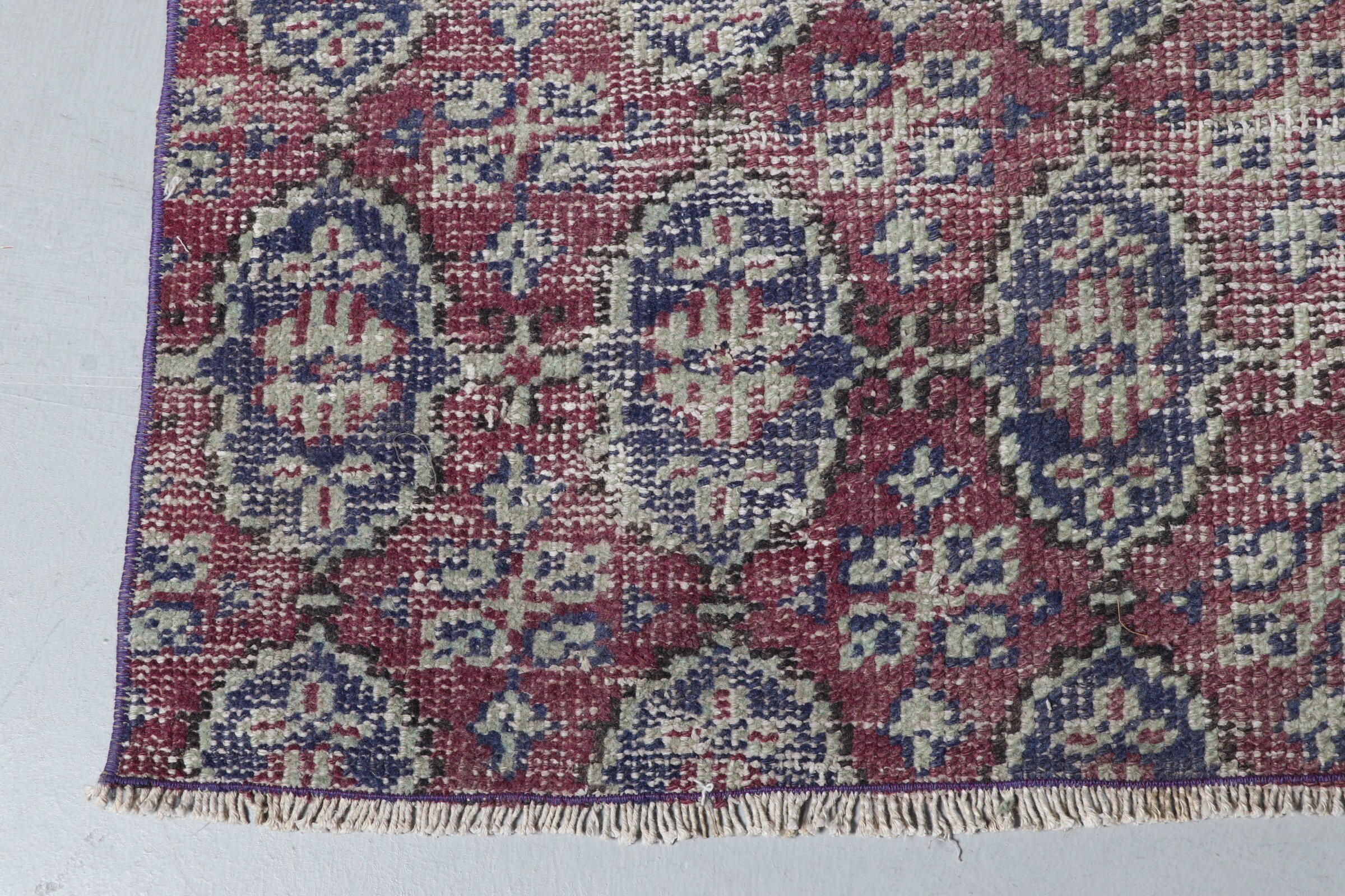 Yer Halısı, İç Mekan Halısı, 4.4x7.9 ft Alan Halısı, Vintage Halı, Yün Halı, Kırmızı Oushak Halı, Türk Halısı, Eski Halı, Oturma Odası Halıları