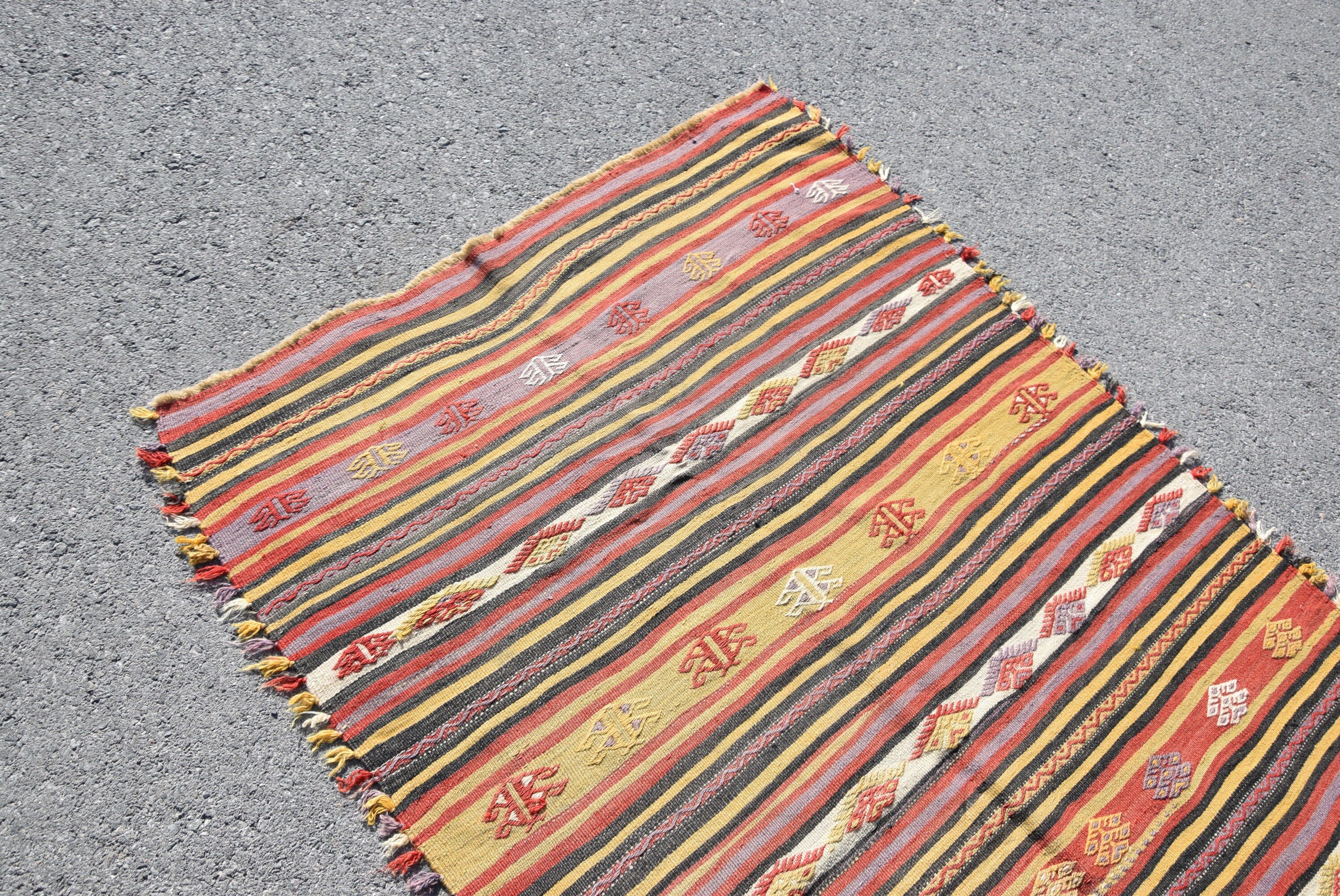 Türk Halısı, Kırmızı Fas Halıları, Yün Halılar, Vintage Halılar, Kilim, Antika Halı, Yemek Odası Halısı, Pastel Halı, 3,9x6,6 ft Alan Halısı, İç Mekan Halısı