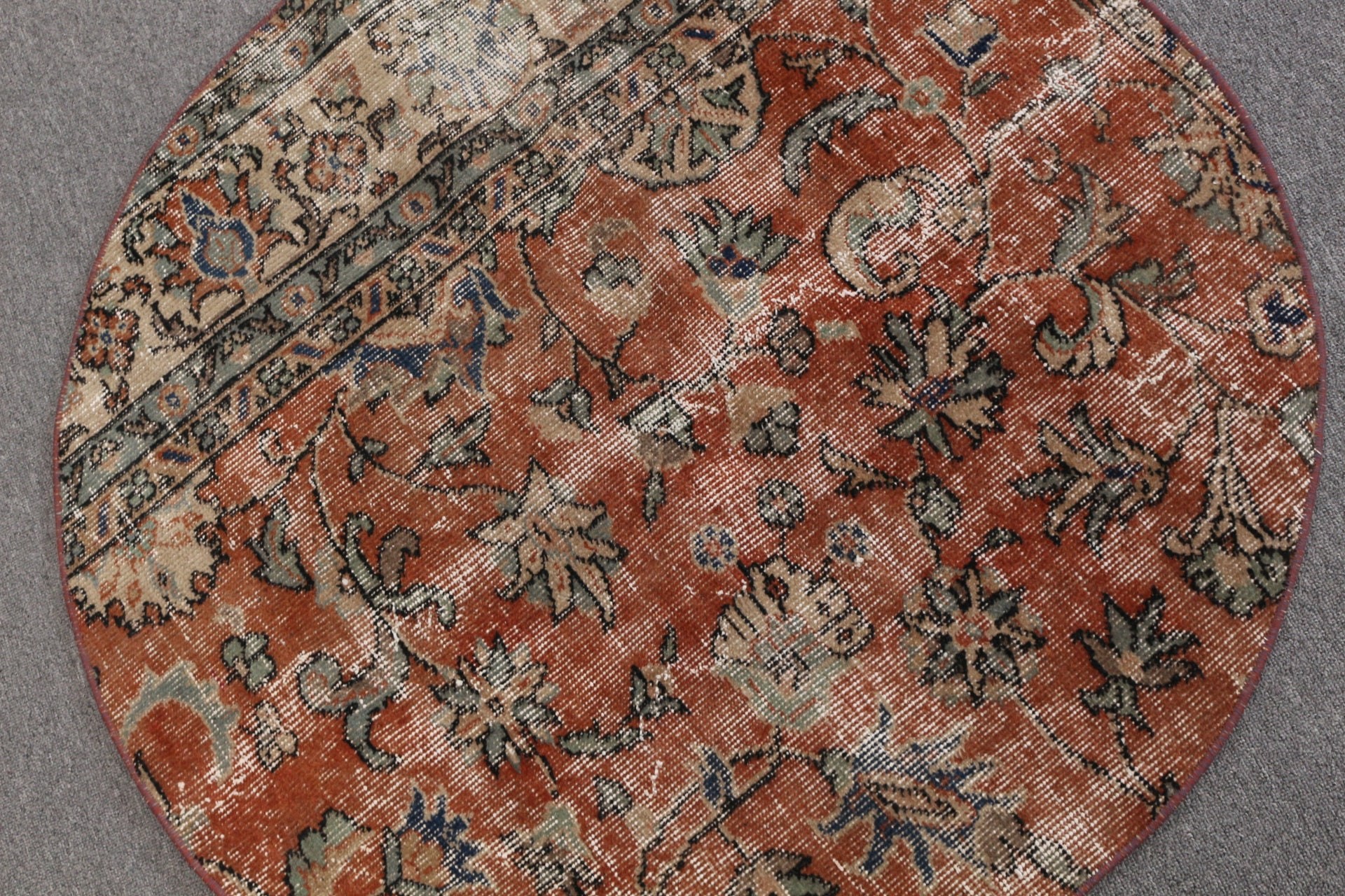 Kahverengi Yer Halısı, Kapı Paspası Halıları, Oryantal Halılar, Giriş Halıları, 3,3x3,3 ft Küçük Halılar, Türk Halıları, Giriş Halısı, Vintage Halı, Antik Halı