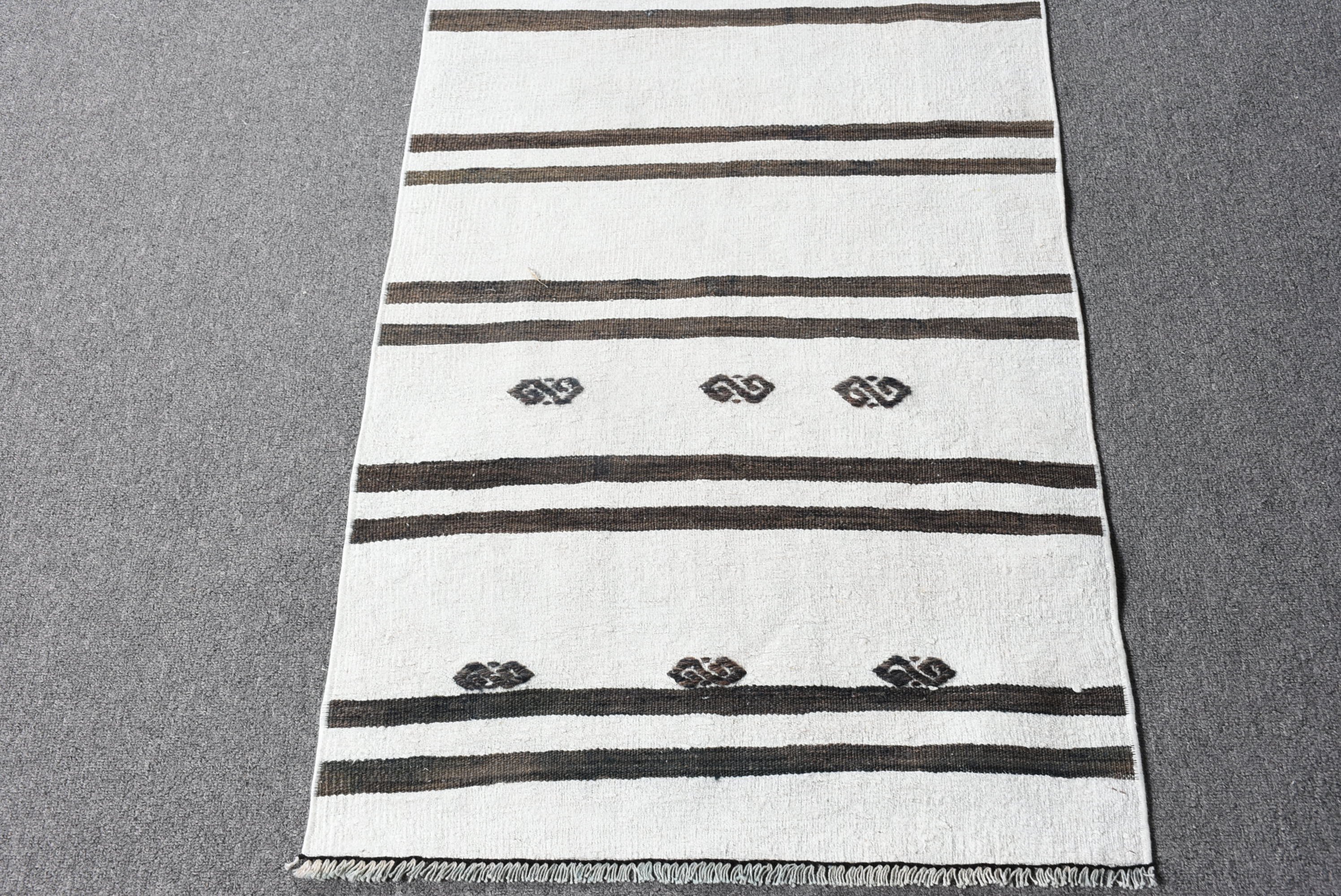 2x8.3 ft Runner Rugs, Rugs for Runner, Corridor Rugs, Kitchen Rug, Cool Rug, White Home Decor Rugs, Turkish Rug, Vintage Rug, Oushak Rug