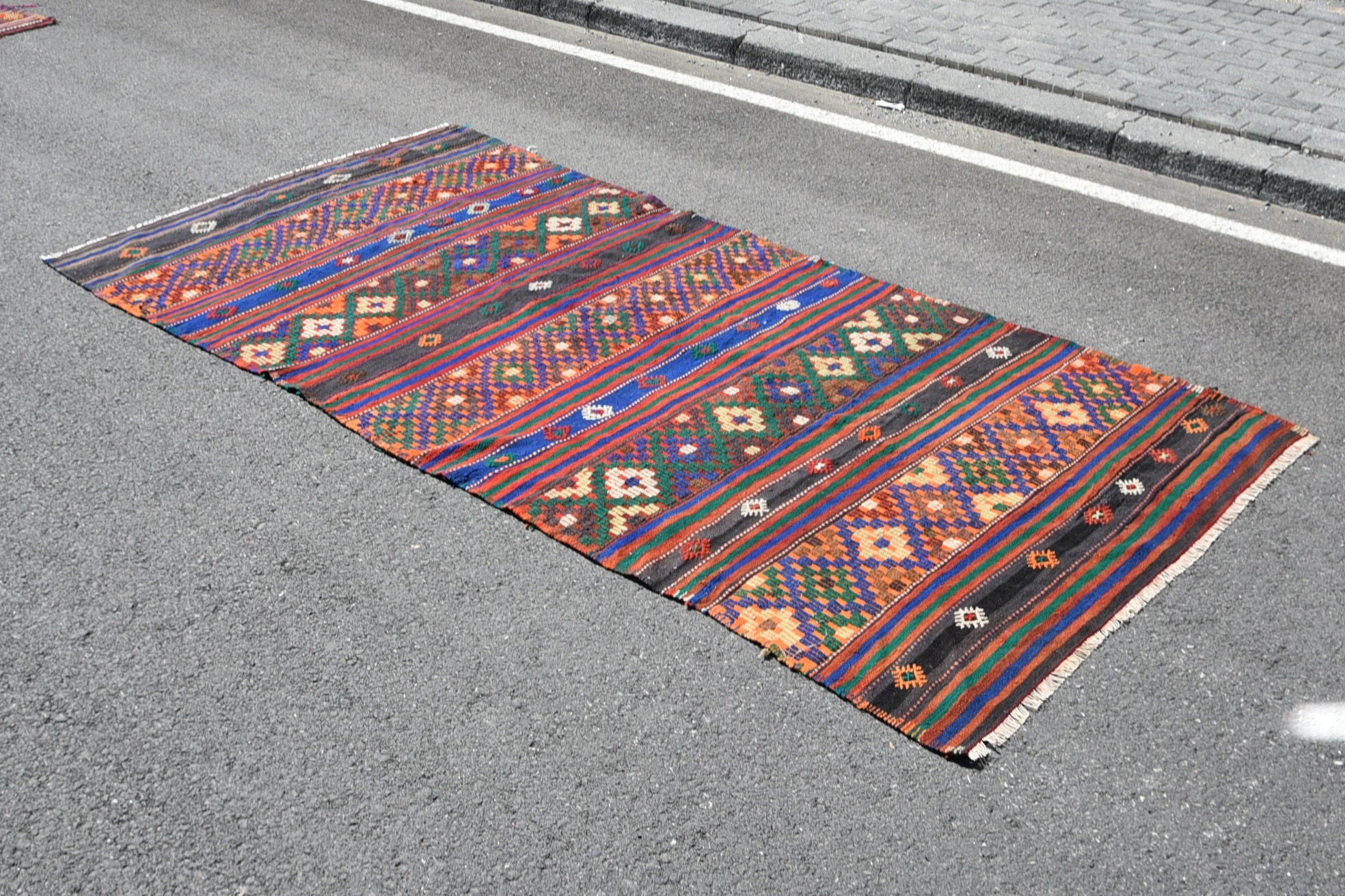 Oturma Odası Halıları, Yemek Odası Halısı, Vintage Halı, Mutfak Halısı, Oushak Halısı, Kilim, 4.6x10.1 ft Büyük Halılar, Yatak Odası Halısı, Türk Halısı