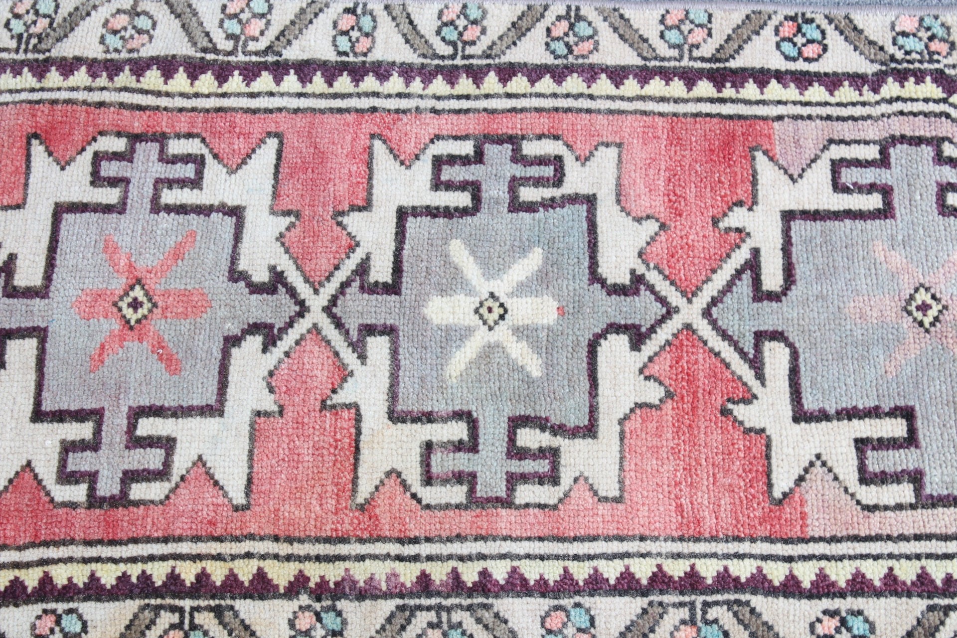 Bohemian Rug, Turkish Rug, Red Home Decor Rug, Bedroom Rug, Car Mat Rug, Antique Rug, 1.5x2.8 ft Small Rug, Vintage Rugs