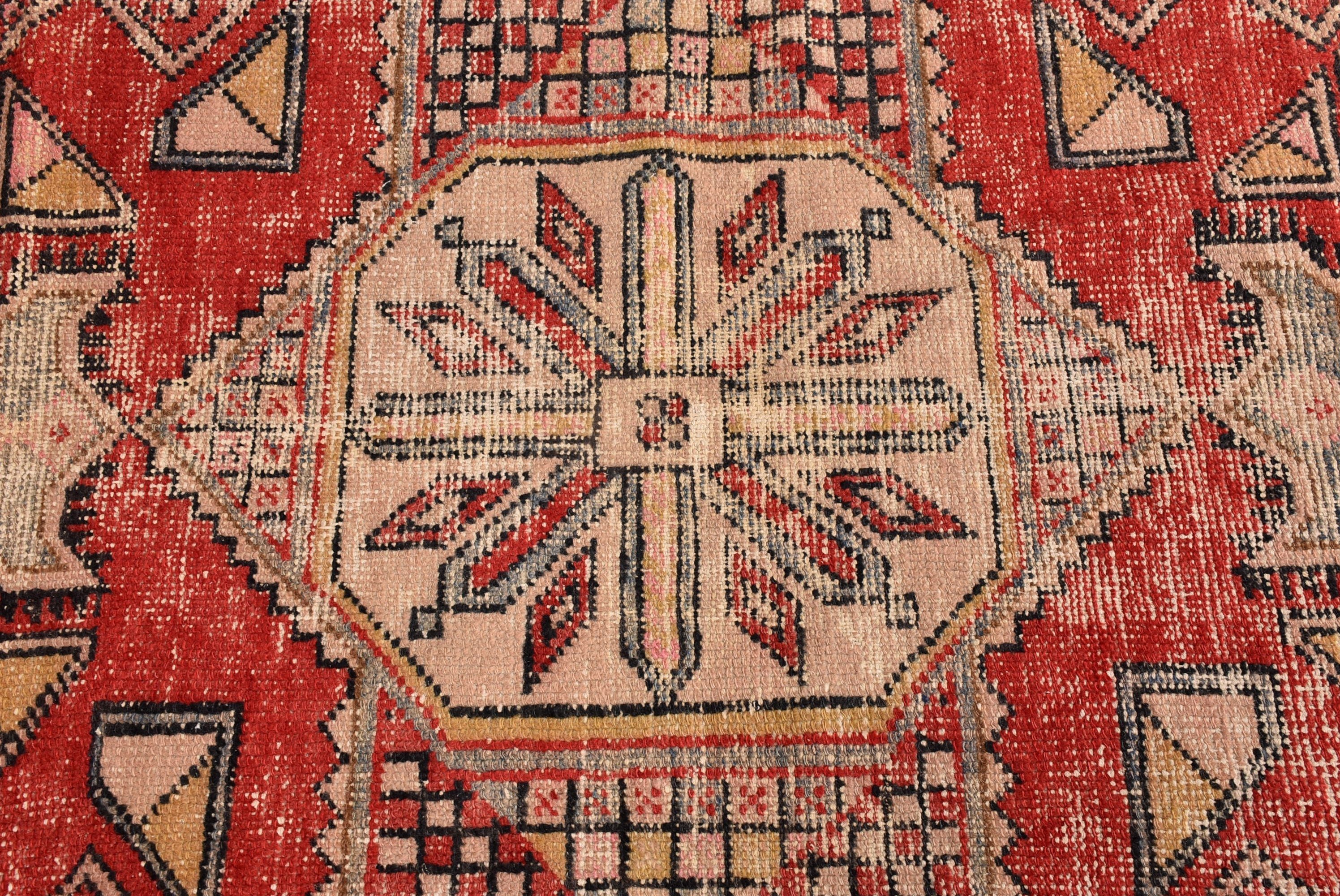 Yer Halısı, 3,5x5,7 ft Aksan Halıları, Çocuk Halıları, Nötr Halılar, Vintage Vurgu Halısı, Organik Halı, Kırmızı Boho Halıları, Vintage Halı, Türk Halısı