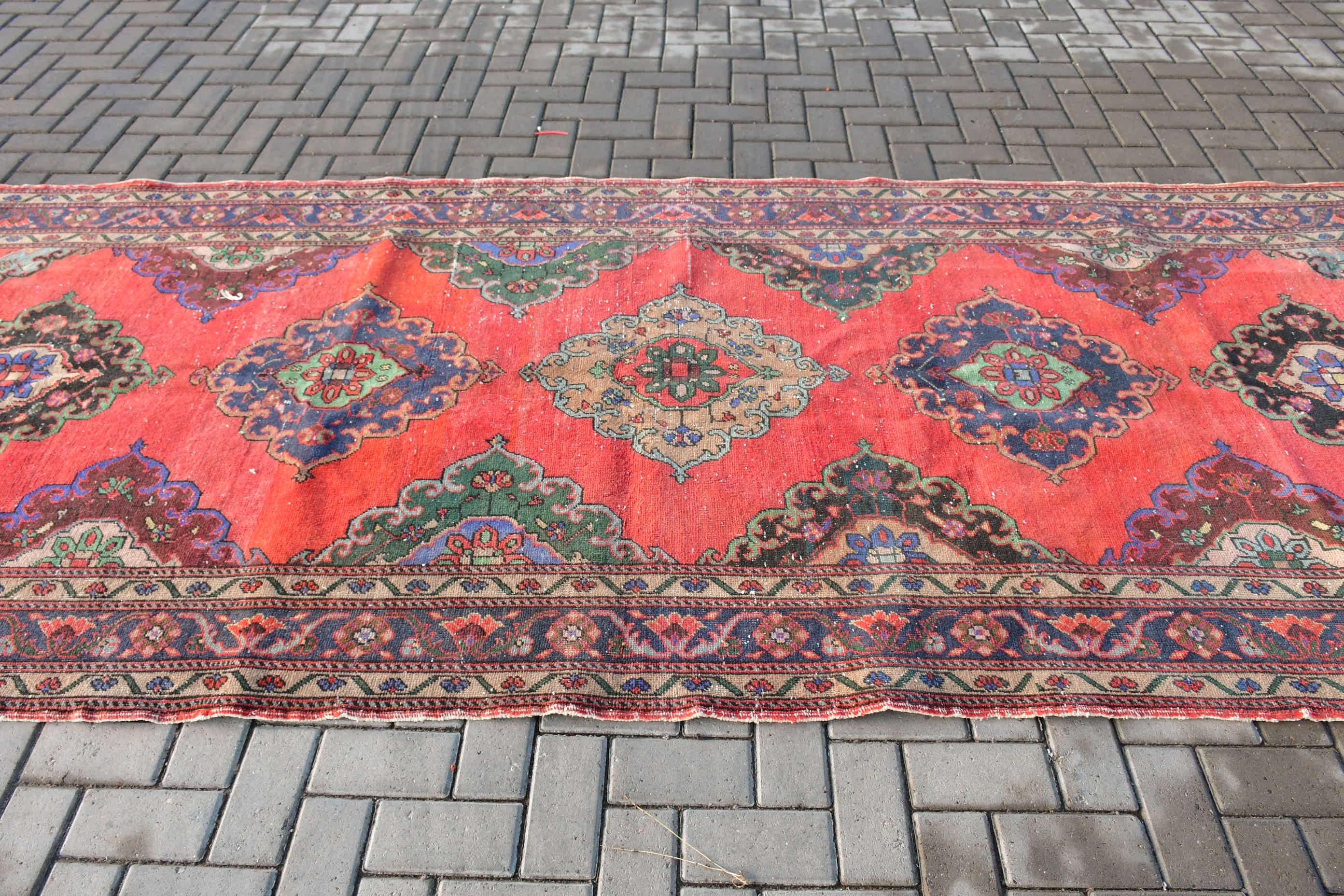 Kitchen Rug, Oriental Rug, Salon Rug, Vintage Rugs, Red Oriental Rugs, Rugs for Salon, Dining Room Rug, 4.9x9.2 ft Large Rug, Turkish Rug