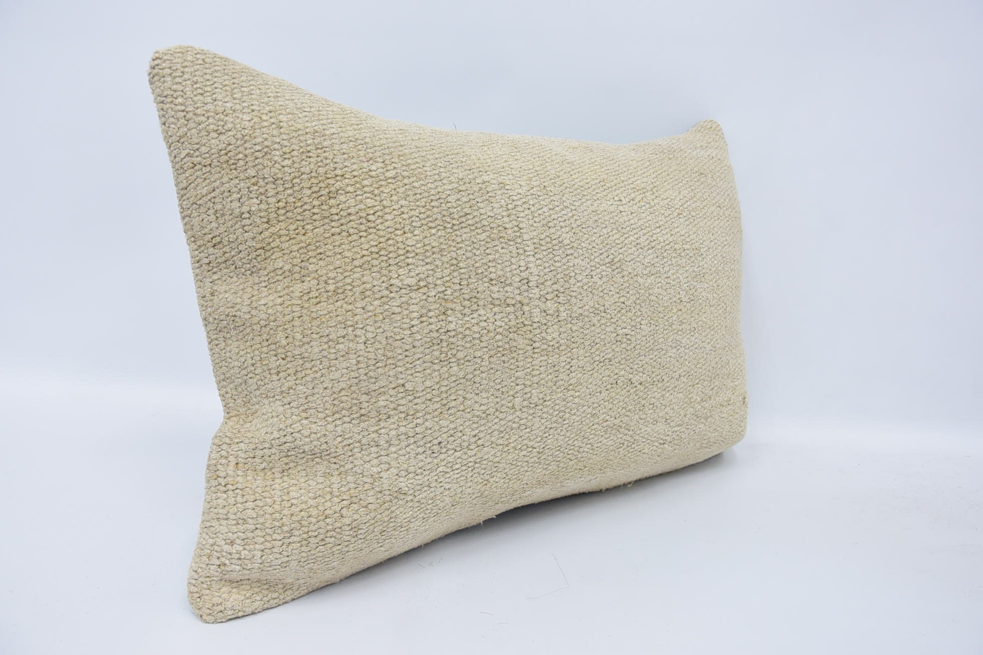 Vintage Kilim Throw Pillow, Vintage Kilim Pillow, Home Decor Pillow, 16"x24" Beige Pillow, Vintage Kilim Pillow Cushion