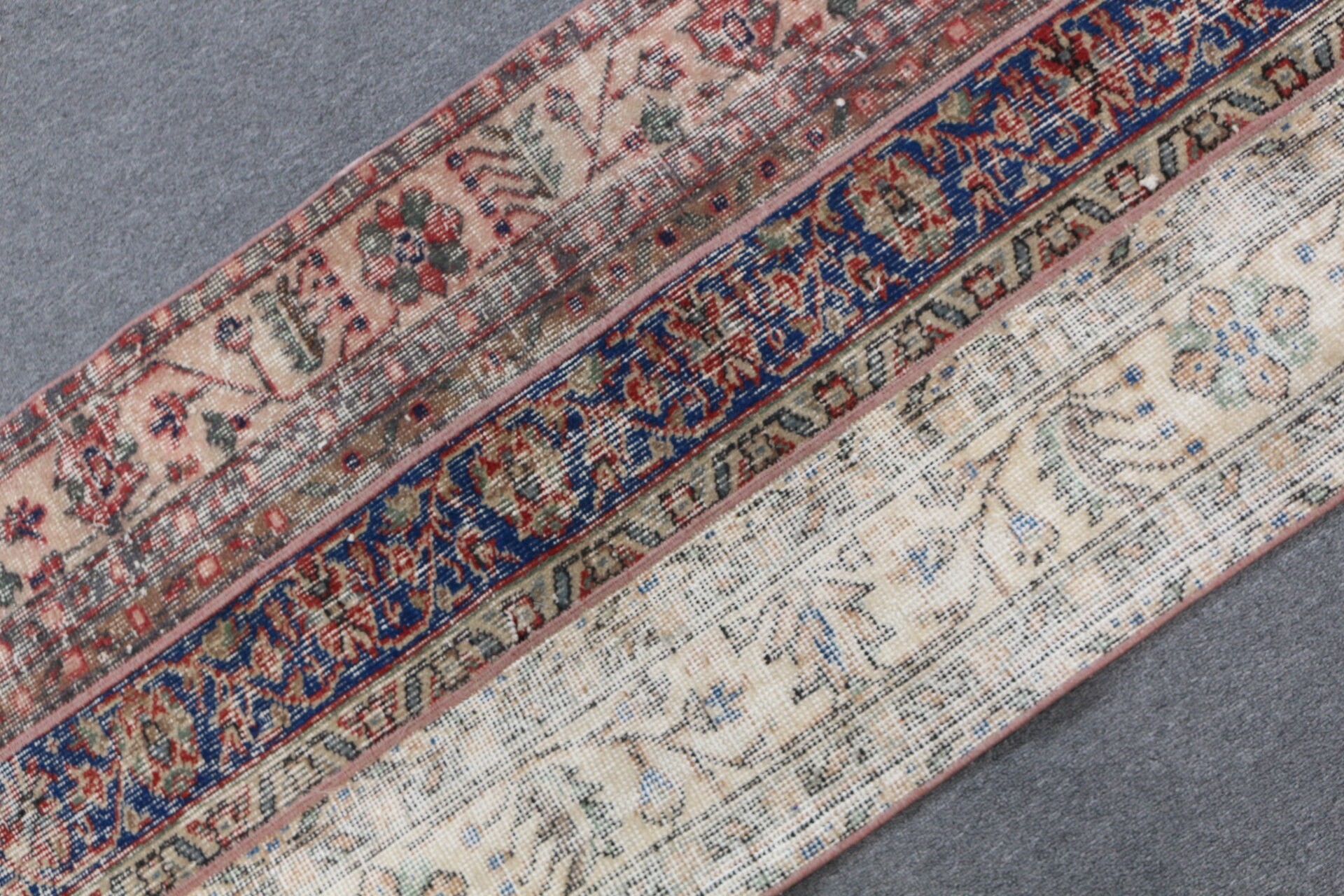 Vintage Rug, Rugs for Bath, Beige Bedroom Rugs, Old Rug, Bathroom Rugs, Kitchen Rug, 2.3x4.5 ft Small Rugs, Turkish Rug, Oushak Rugs