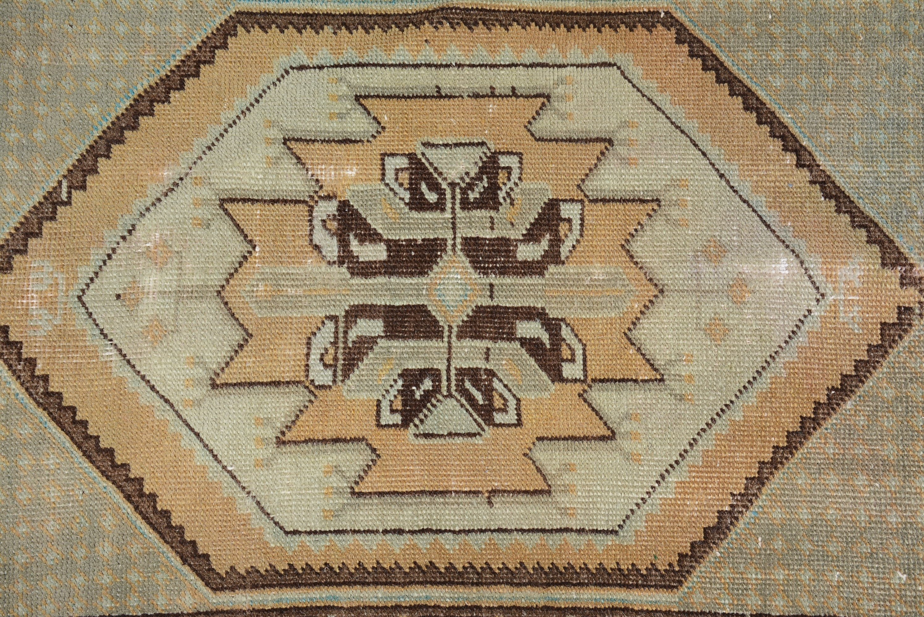 Brown Home Decor Rug, Entry Rug, Bedroom Rug, Door Mat Rug, 1.5x2.2 ft Small Rug, Vintage Rugs, Rugs for Bath, Turkish Rug