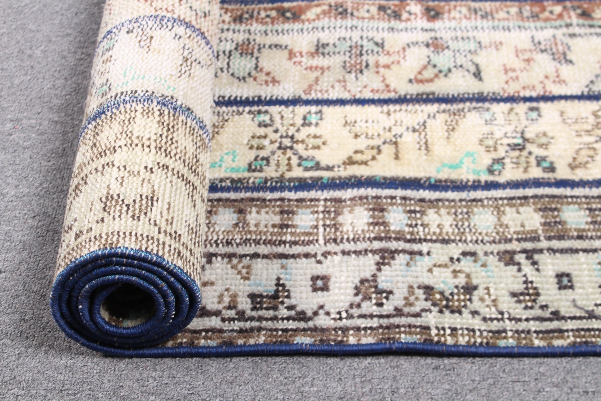 Pale Rug, Beige Bedroom Rug, Turkish Rug, 1.8x4.8 ft Small Rugs, Kitchen Rug, Vintage Rugs, Moroccan Rug, Oriental Rug, Bathroom Rug