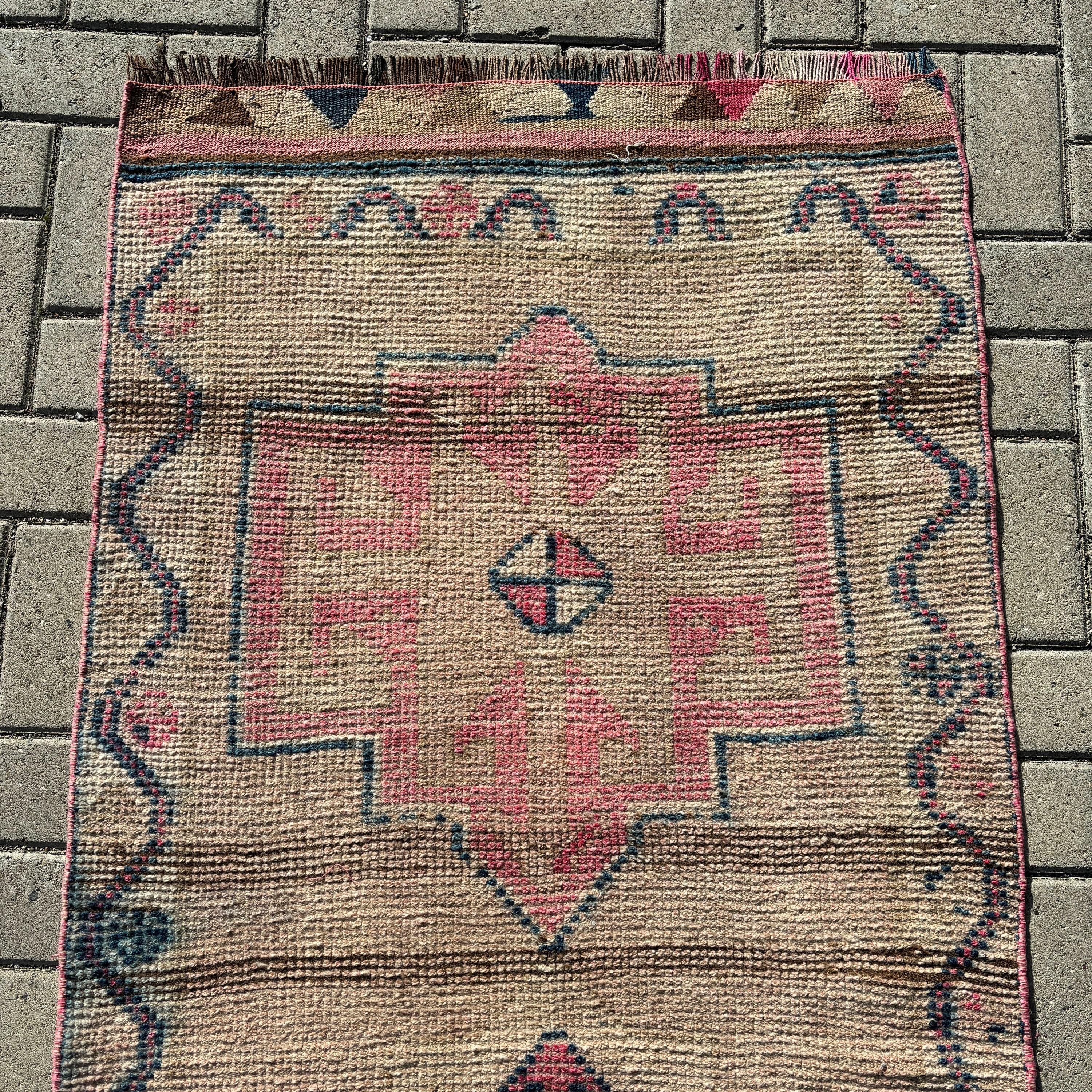 Koridor Halısı, Türk Halıları, Vintage Halı, Lüks Halı, Bej Anadolu Halıları, Koridor Halısı, Oushak Halıları, 2,8x10,2 ft Runner Halısı, Antik Halı