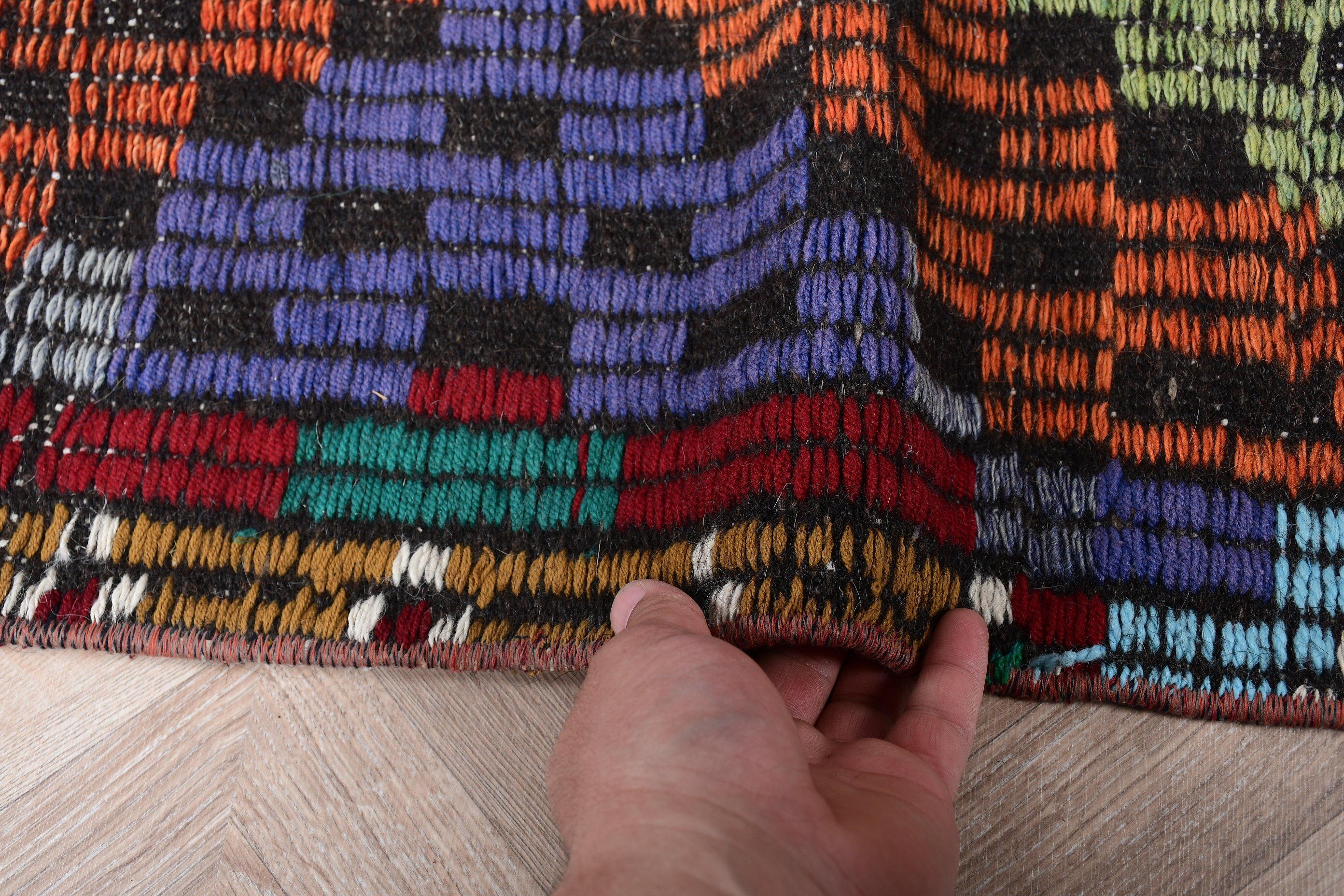 Bedroom Rug, Kitchen Rug, Oushak Rugs, Red Oriental Rug, Kilim, Vintage Rug, 4.8x9.5 ft Large Rug, Turkish Rug, Retro Rugs, Dining Room Rug