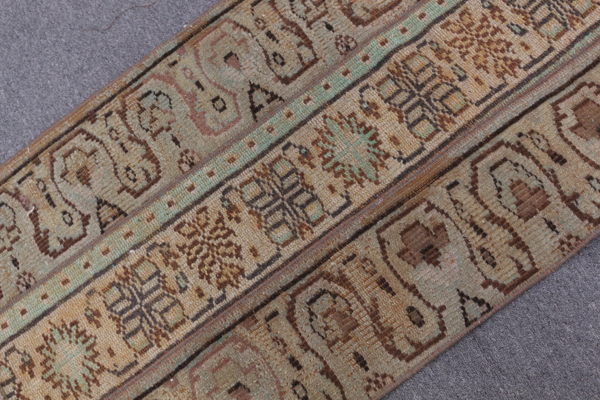 Bronze Kitchen Rug, Rugs for Nursery, Door Mat Rug, Turkish Rugs, Wool Rug, Bath Rugs, Anatolian Rugs, Vintage Rugs, 2x3.4 ft Small Rug