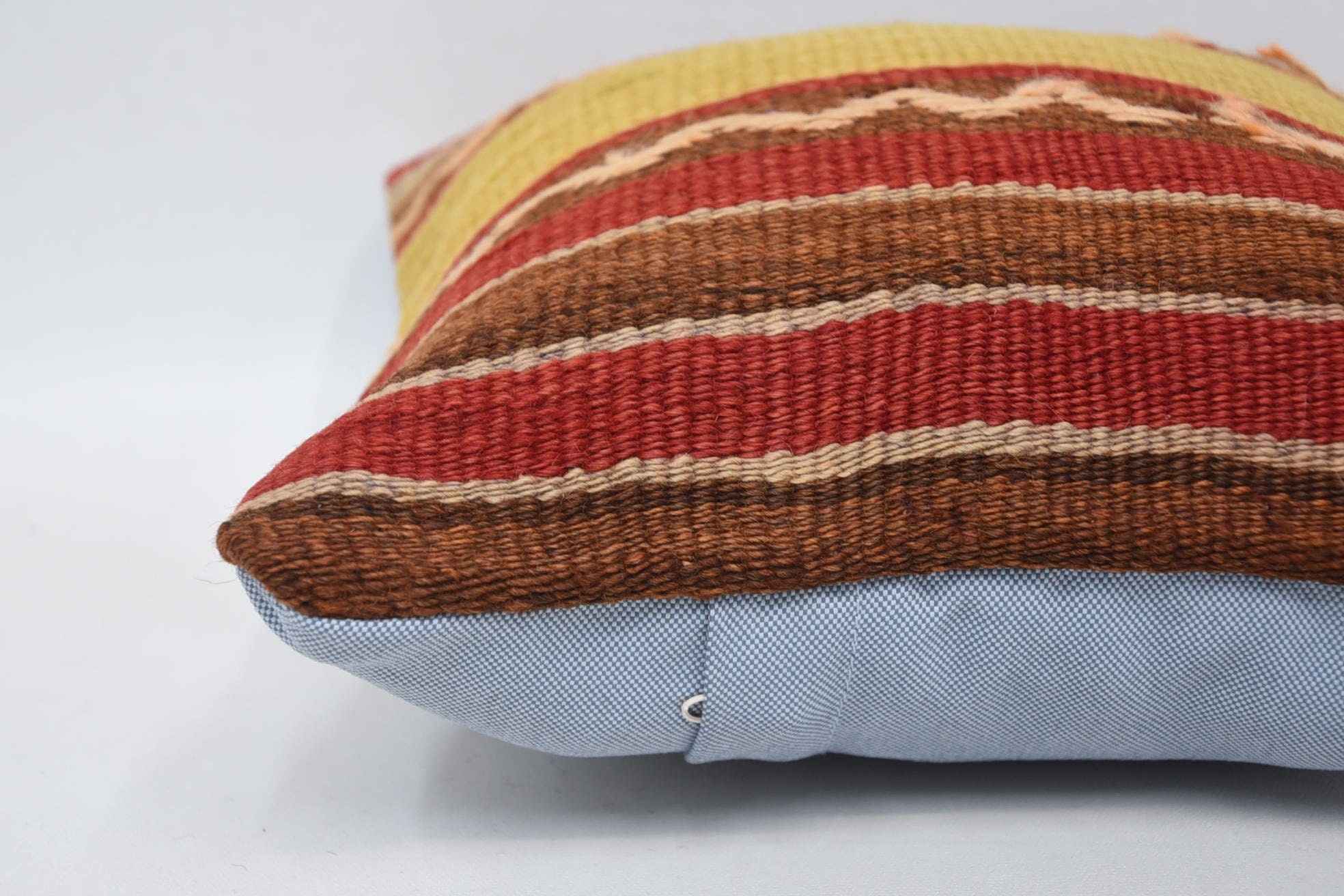 Vintage Pillow, Turkish Kilim Pillow, Pillow for Sofa, Pet Pillow Case, Aztec Pillow, 12"x12" Red Pillow Case, Farmhouse Cushion Cover