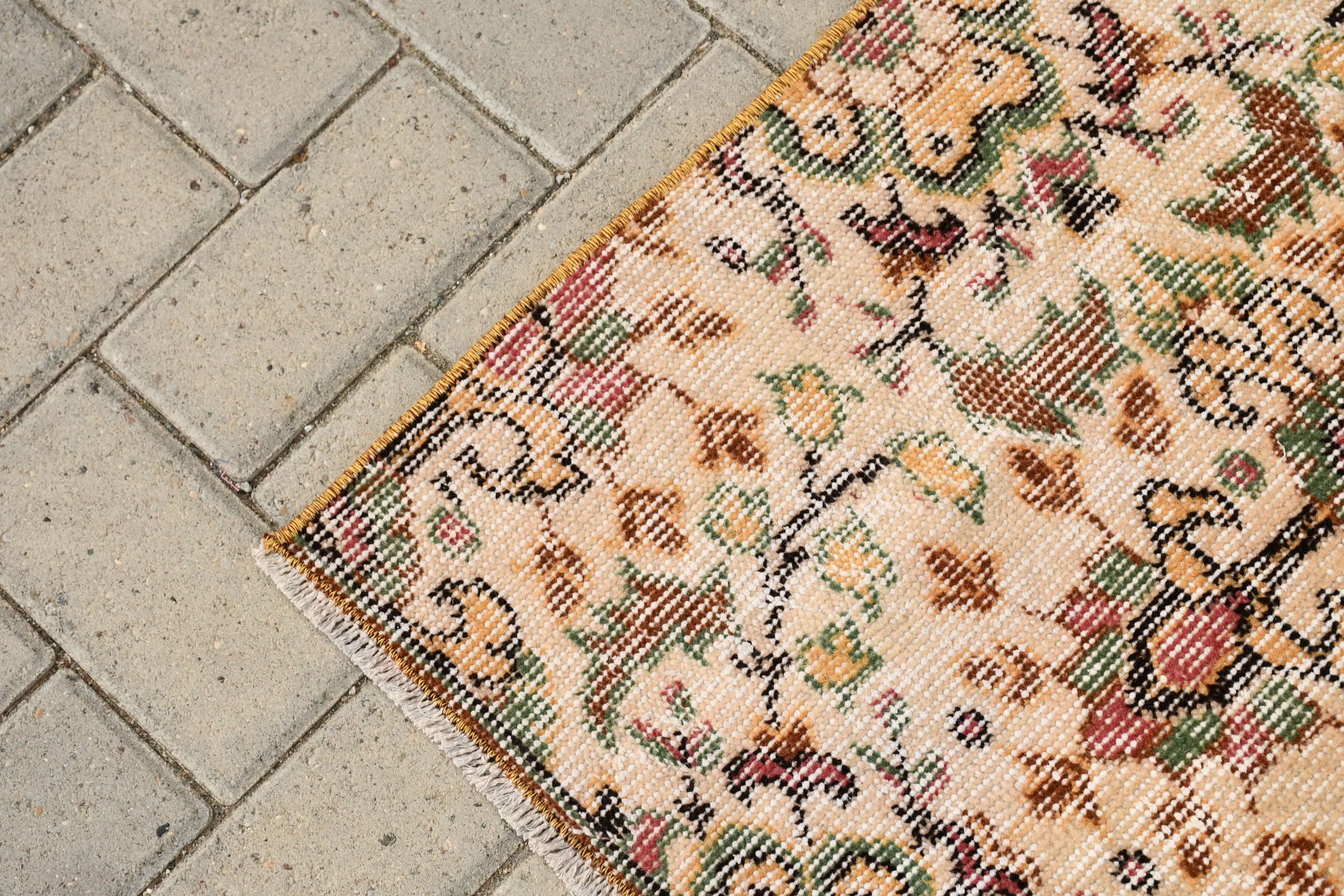 Vintage Halı, Türk Halısı, Antika Halı, Aztek Halısı, Yemek Odası Halısı, Mutfak Halıları, Çocuk Halısı, 3.2x7.6 ft Alan Halısı, Bej Anadolu Halıları