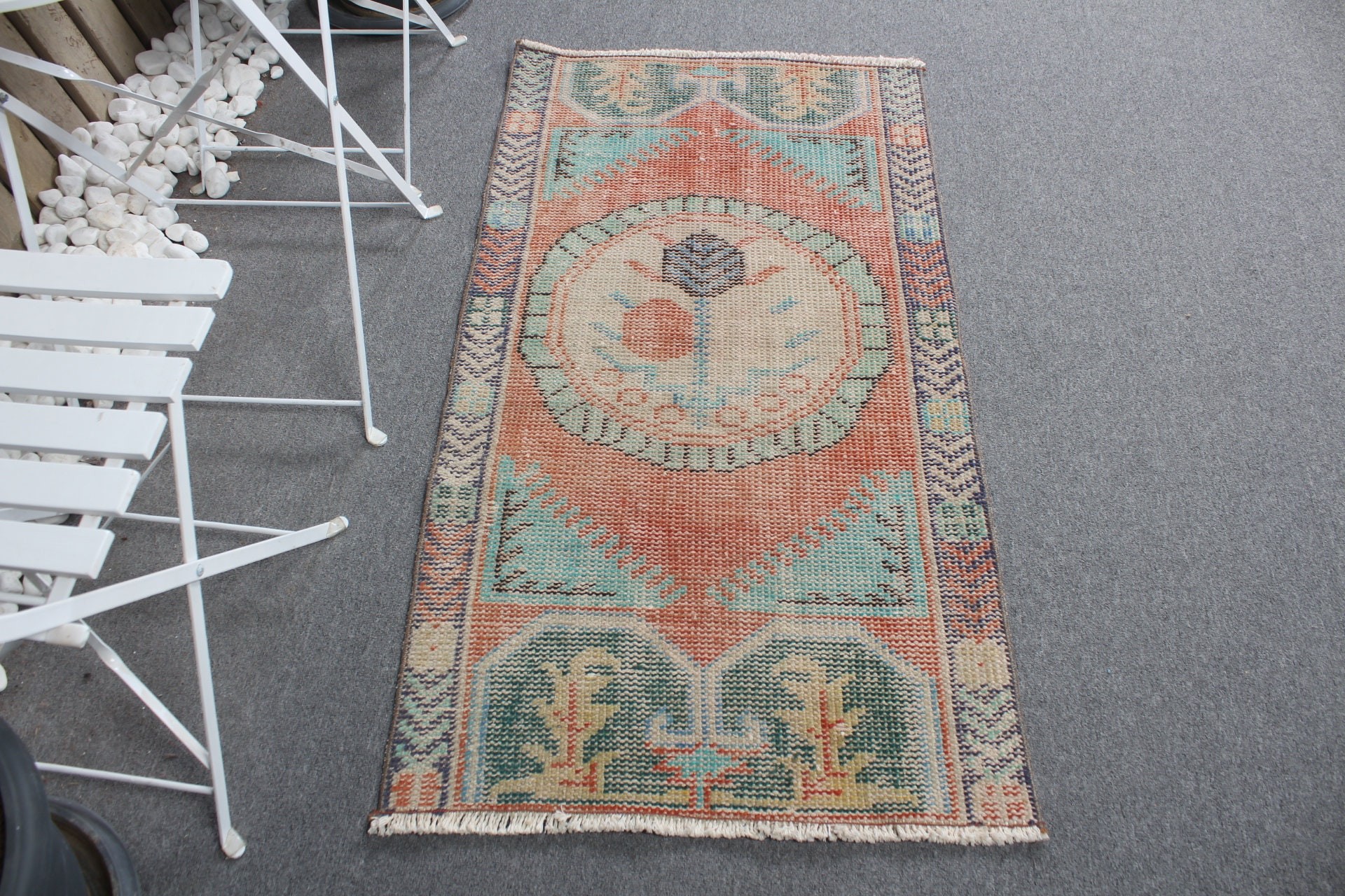 Rugs for Kitchen, Entry Rugs, Oriental Rugs, Turkish Rug, Vintage Rugs, Red Anatolian Rug, Floor Rug, 2.4x4.4 ft Small Rugs, Bathroom Rugs