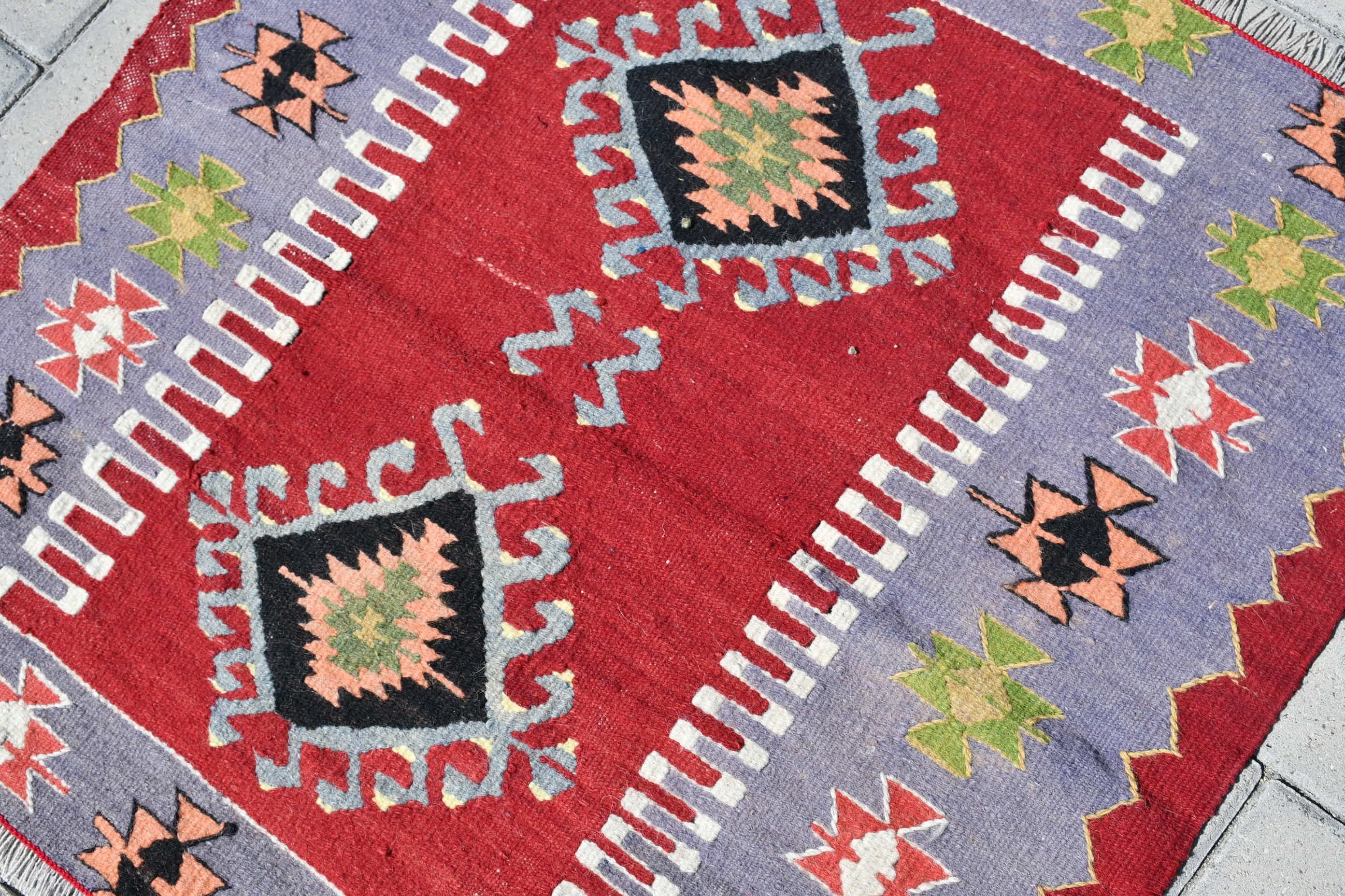 86x83 cm Küçük Kilim, Türk Kilim, Mavi Anadolu Kilim, Paspas Kilim, Duvar Kilim, Banyo Kilim, Mutfak Kilim, Anadolu Kilim, Mutfak Kilim