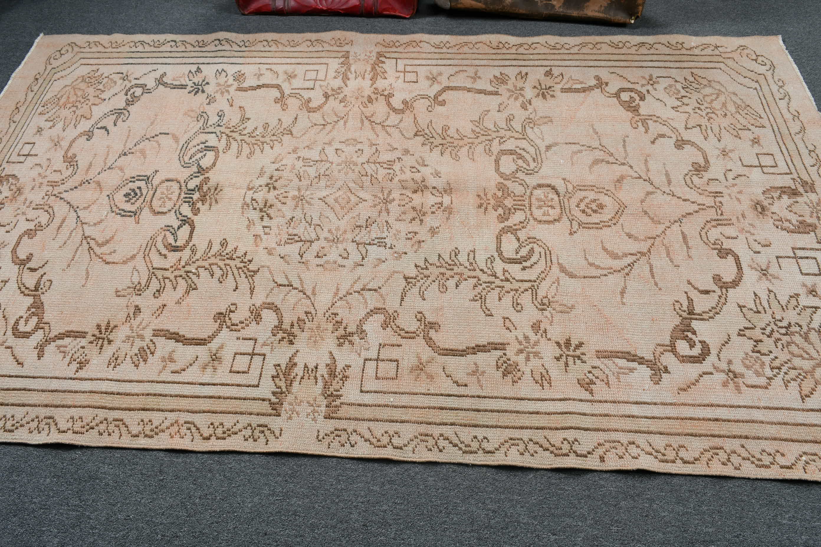 Havalı Halı, Vintage Halı, Yer Halıları, 4,8x8,3 ft Alan Halıları, Yemek Odası Halısı, Türk Halısı, Mutfak Halısı, Bronz Anadolu Halısı, El Dokuma Halılar