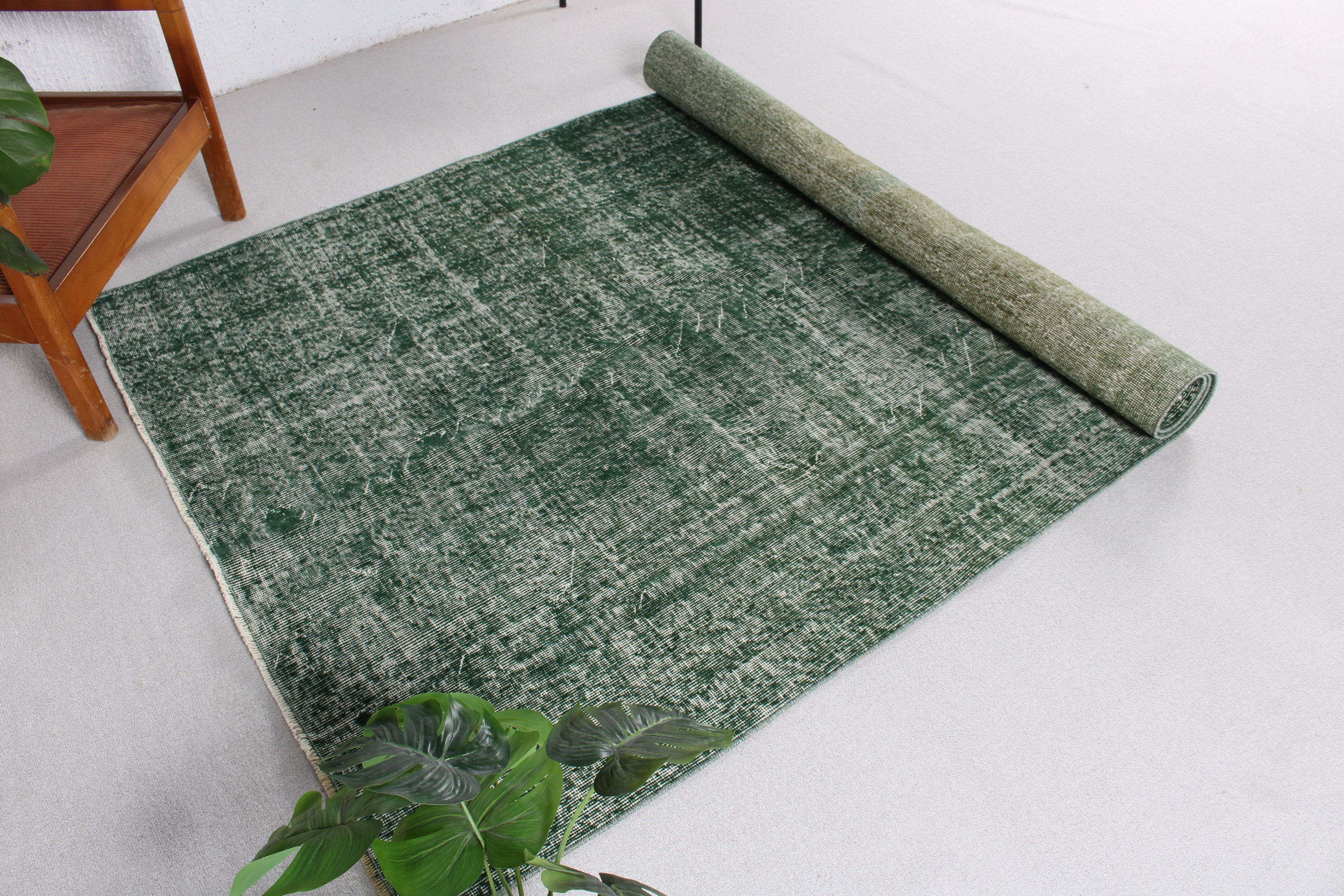 4.7x10.8 ft Large Rug, Bedroom Rug, Turkey Rug, Home Decor Rugs, Dining Room Rug, Vintage Rug, Turkish Rug, Anatolian Rug, Green Luxury Rug