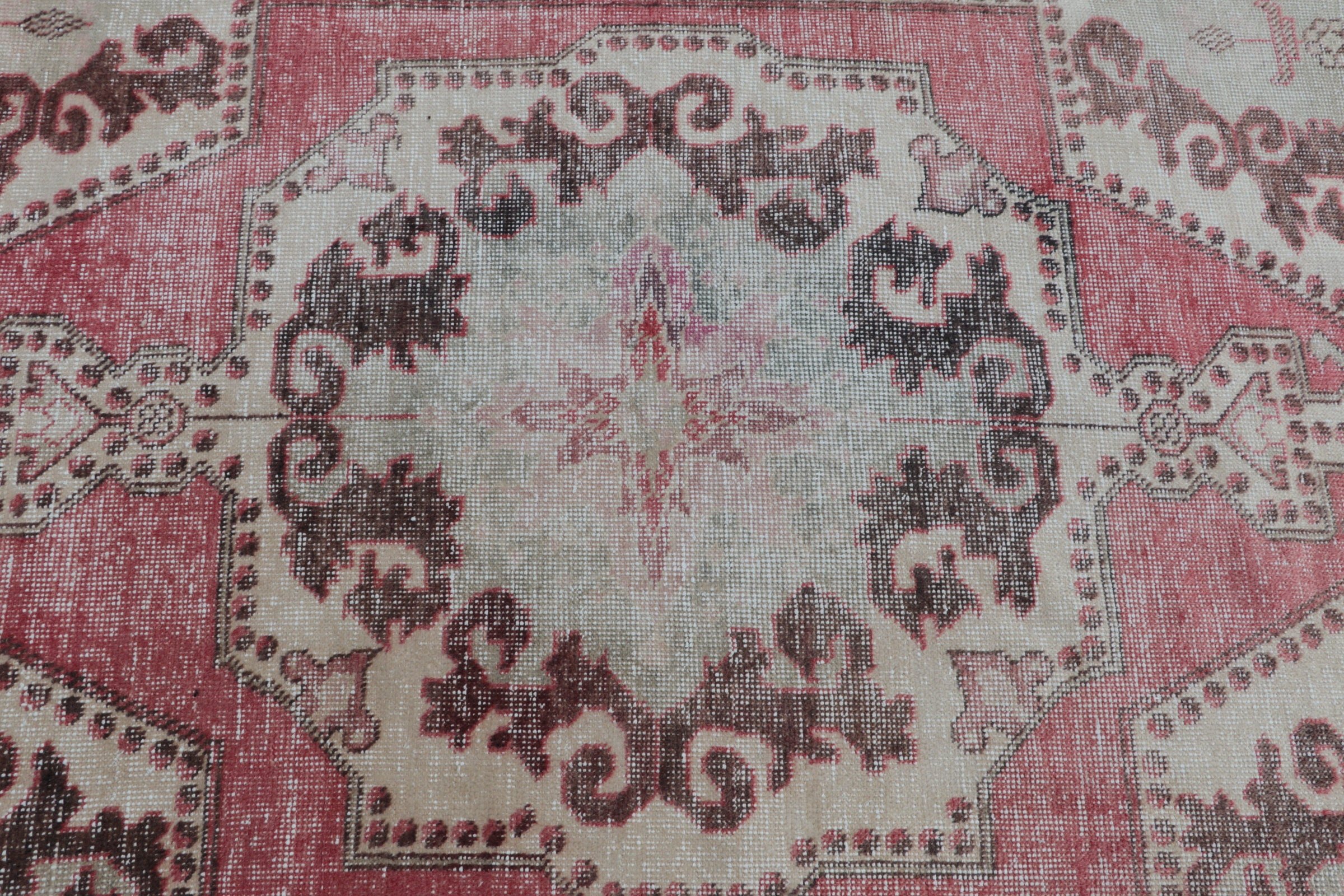 Floor Rug, Anatolian Rug, Turkish Rug, Rugs for Floor, Nursery Rug, Vintage Rugs, Red  4.3x6.7 ft Area Rug, Oriental Rug