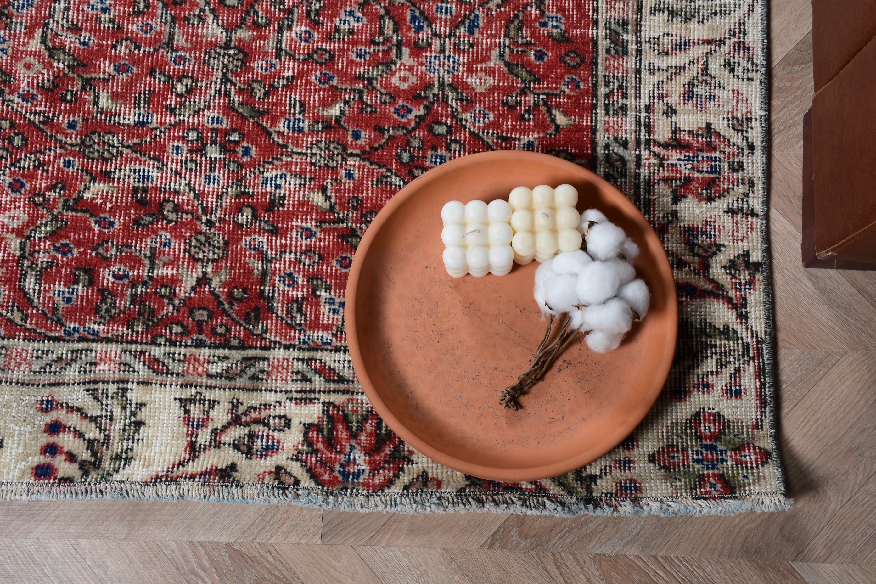 5x8,2 ft Büyük Halı, Salon Halısı, Oturma Odası Halıları, Vintage Halı, Havalı Halı, Kırmızı Oushak Halı, Yemek Odası Halıları, Türk Halıları