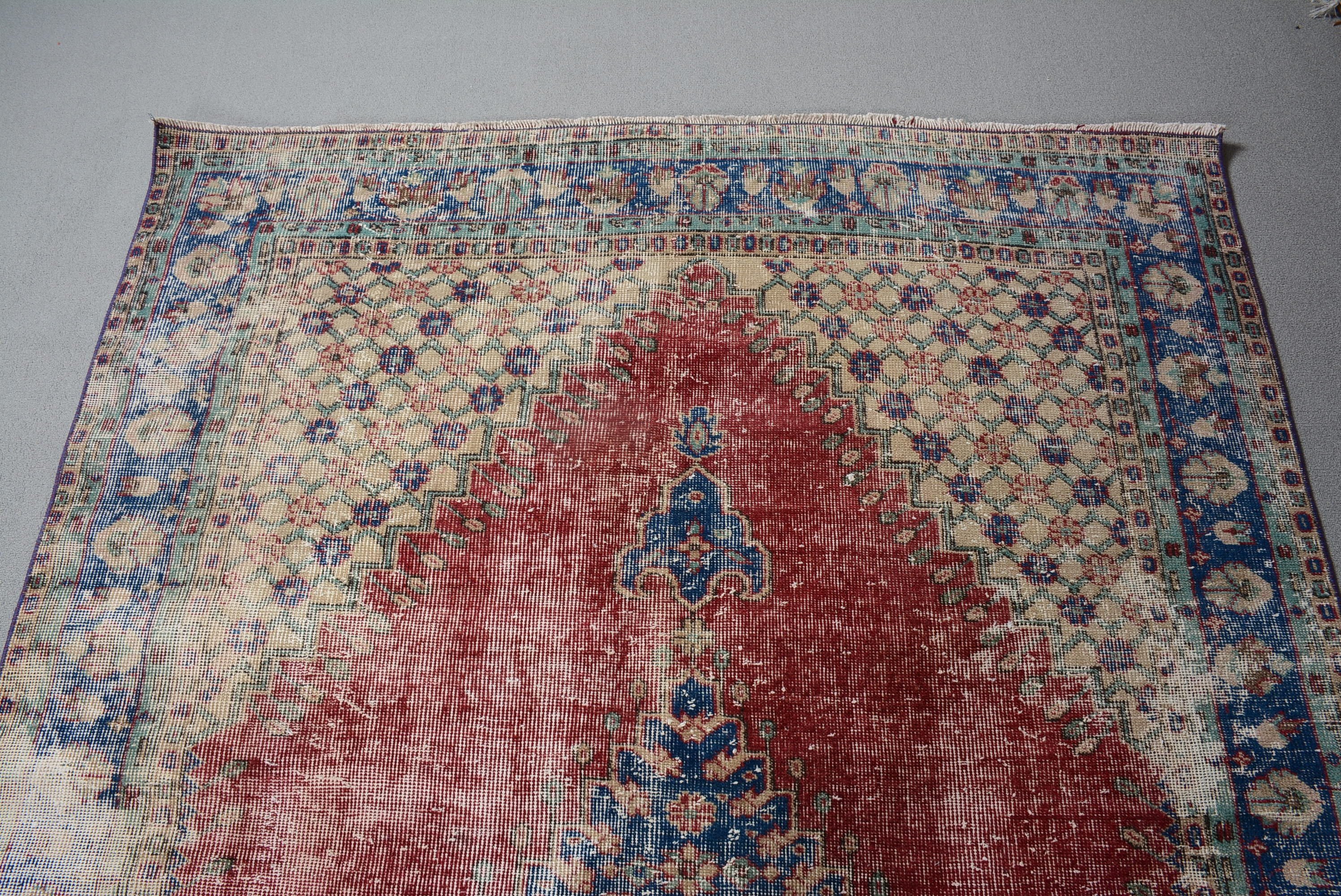 Yemek Odası Halısı, 6x9.2 ft Büyük Halı, Bej Ev Dekorasyonu Halısı, Yatak Odası Halısı, Fas Halısı, Vintage Halılar, Oturma Odası Halıları, Türk Halısı