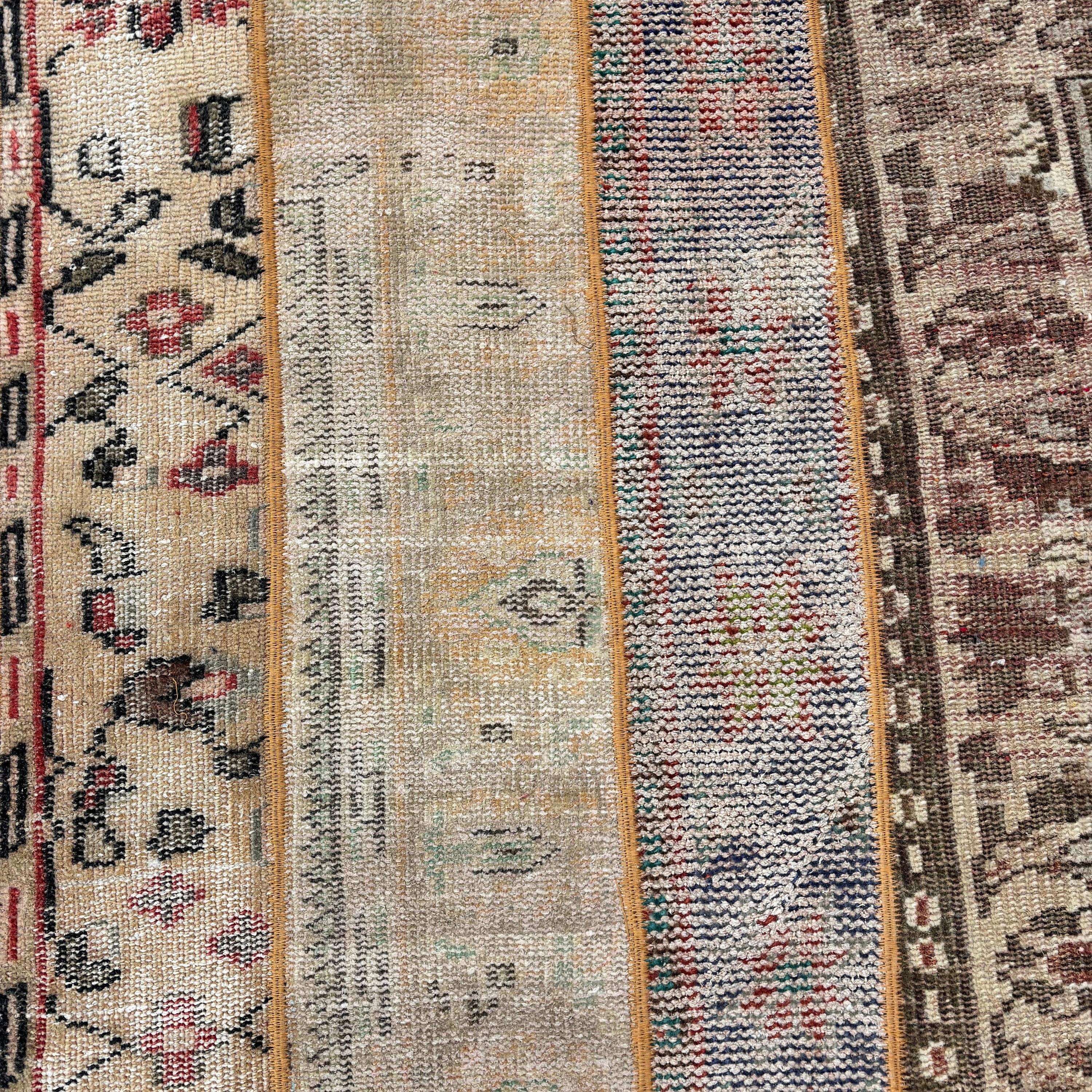 Turkish Rugs, Vintage Rug, Antique Rug, Modern Rug, Living Room Rug, Beige Luxury Rugs, 3.7x7.7 ft Area Rug, Kitchen Rug, Oushak Area Rugs