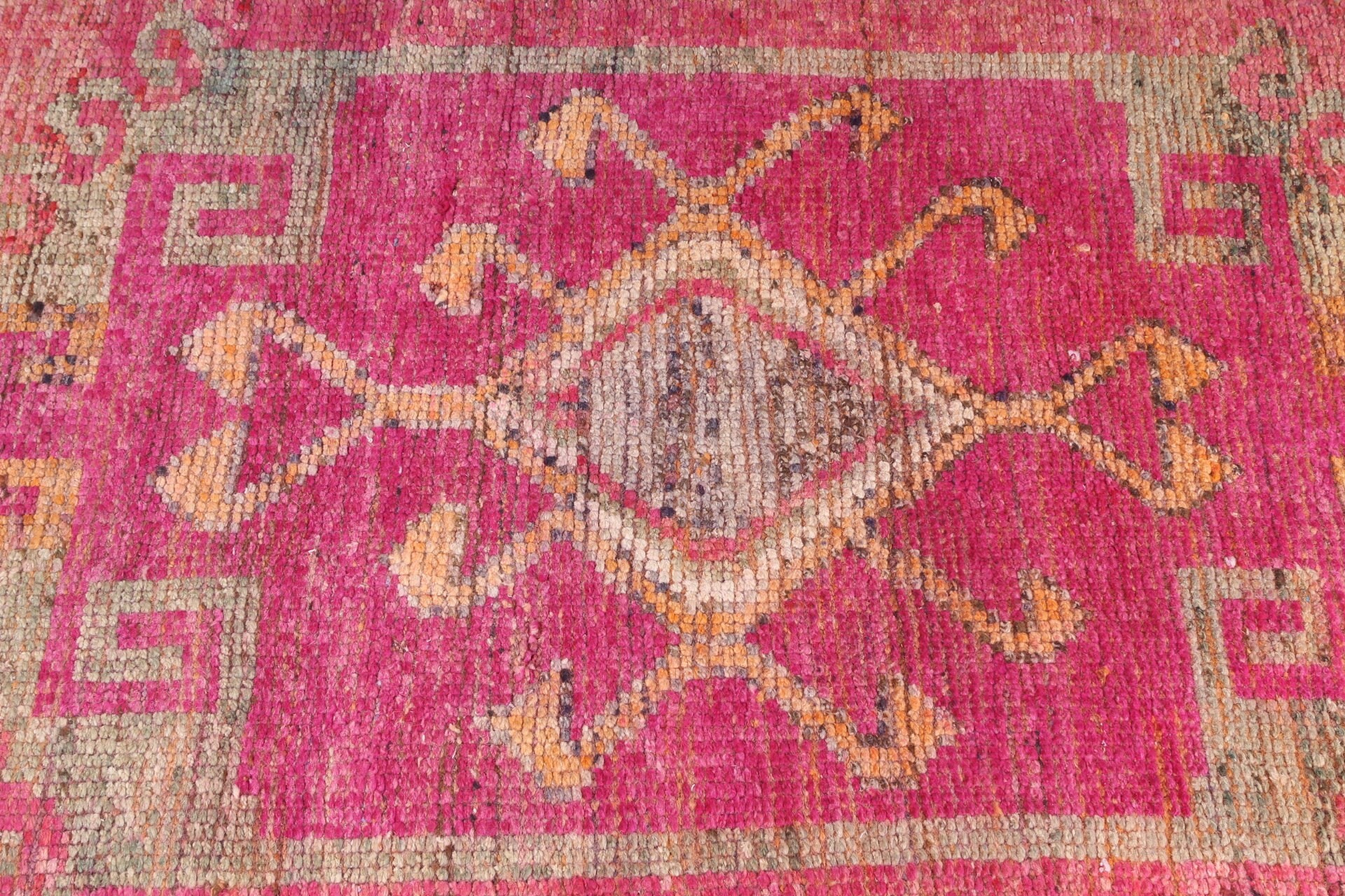 Orange Kitchen Rug, Floor Rugs, Rugs for Corridor, 3x10.4 ft Runner Rug, Turkish Rugs, Stair Rugs, Ethnic Rug, Vintage Rugs