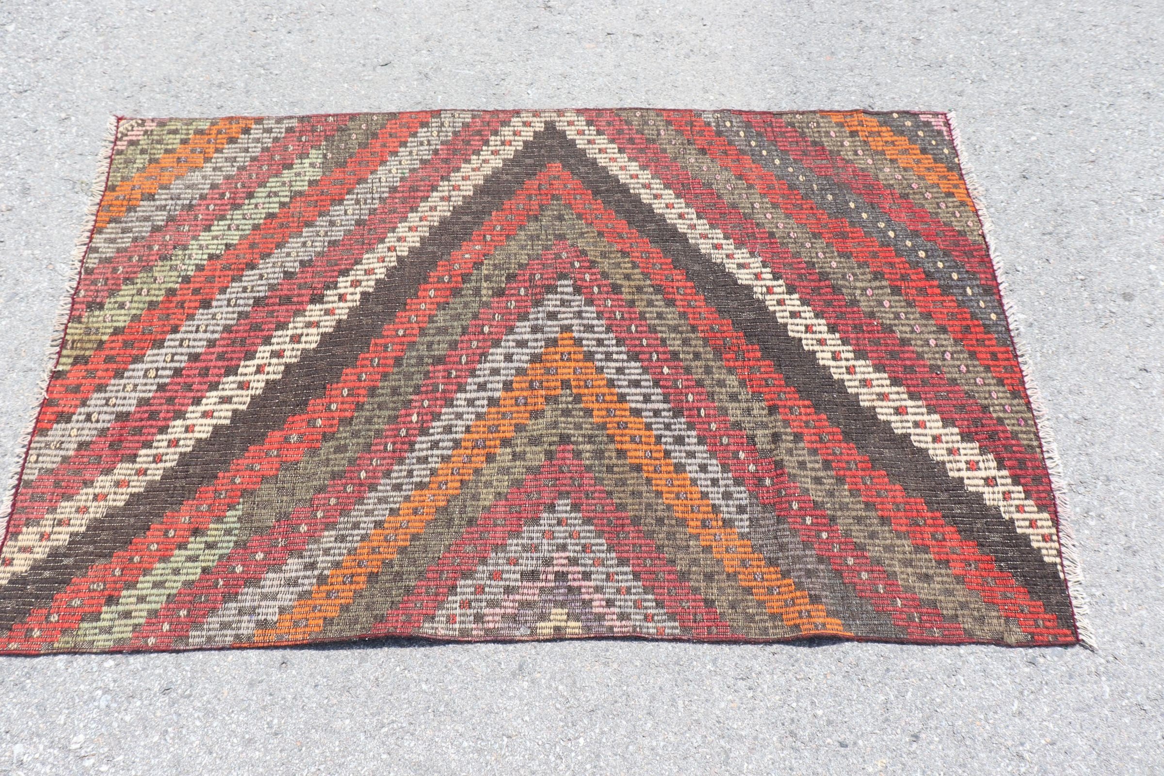 Yatak Odası Halısı, Kırmızı Anadolu Halısı, Paspas Halısı, Kilim, 3x4.8 ft Küçük Halı, Etnik Halı, Vintage Halı, Türk Halısı, Antika Halılar