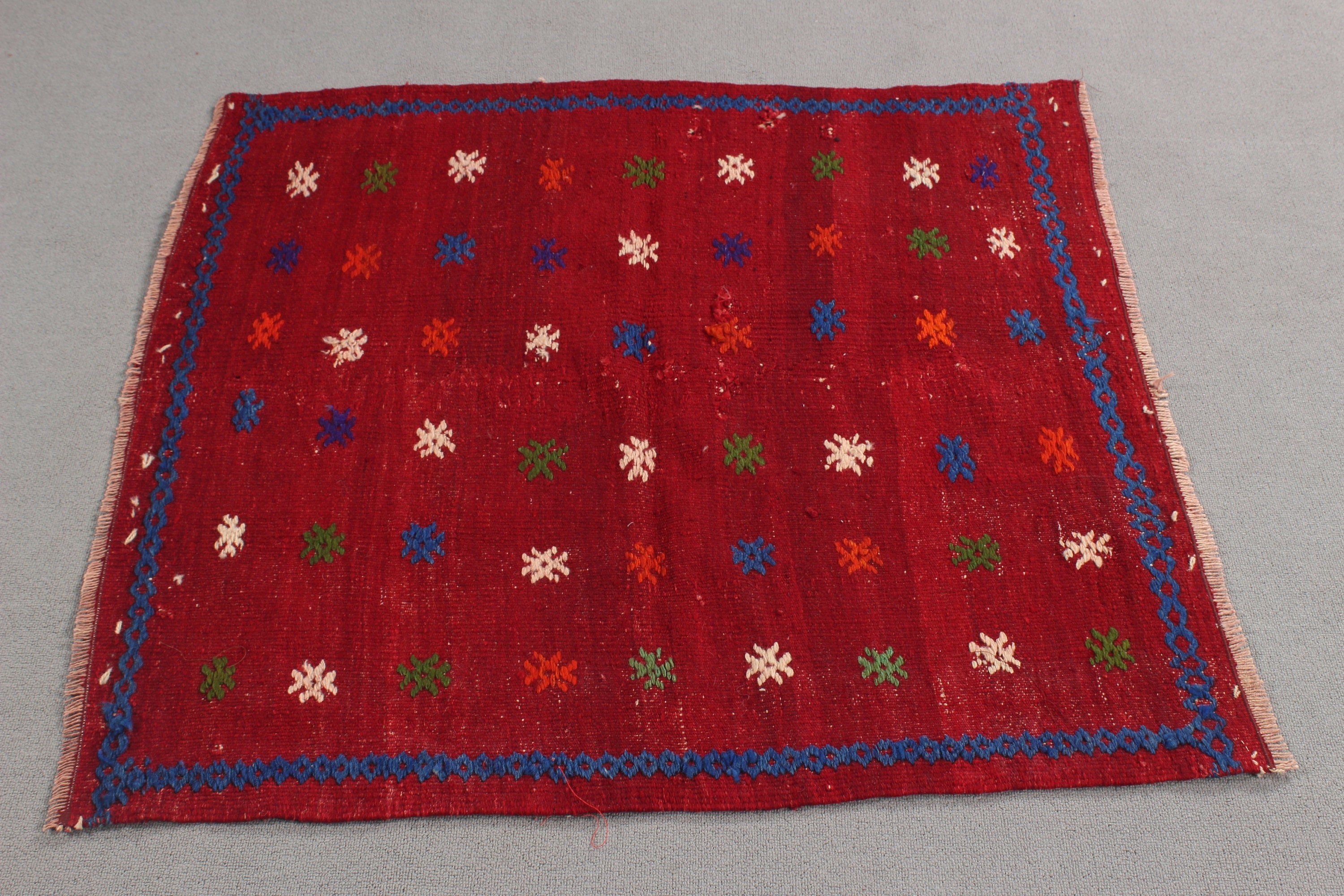 Türk Halısı, Antika Halılar, Kırmızı Yatak Odası Halıları, Vintage Halı, Mutfak Halıları, 3.1x3.3 ft Küçük Halı, Banyo Halısı, Kabile Halısı, Çocuk Halıları, Kilim